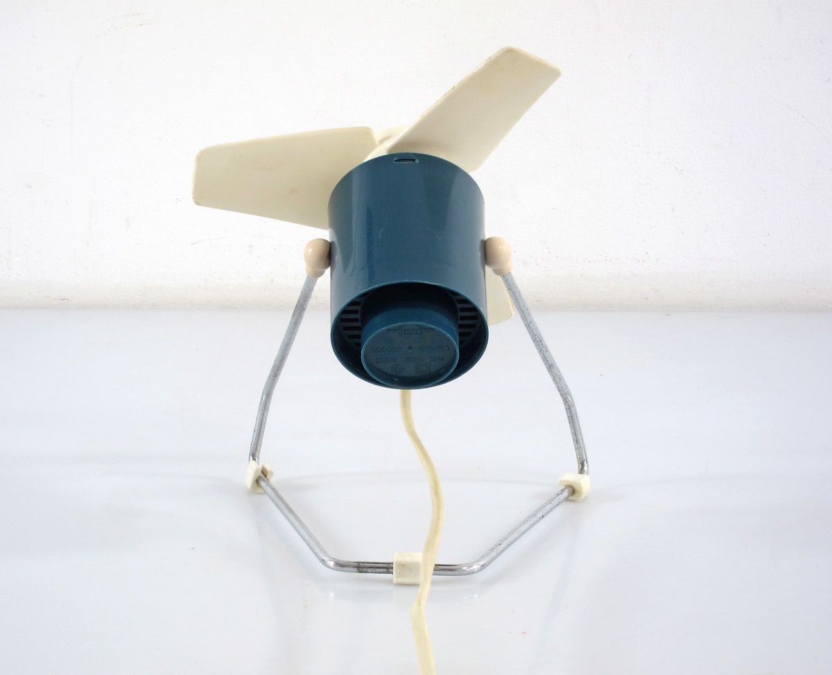 Vintage Blue Sixties Table Ventilator photo for sale