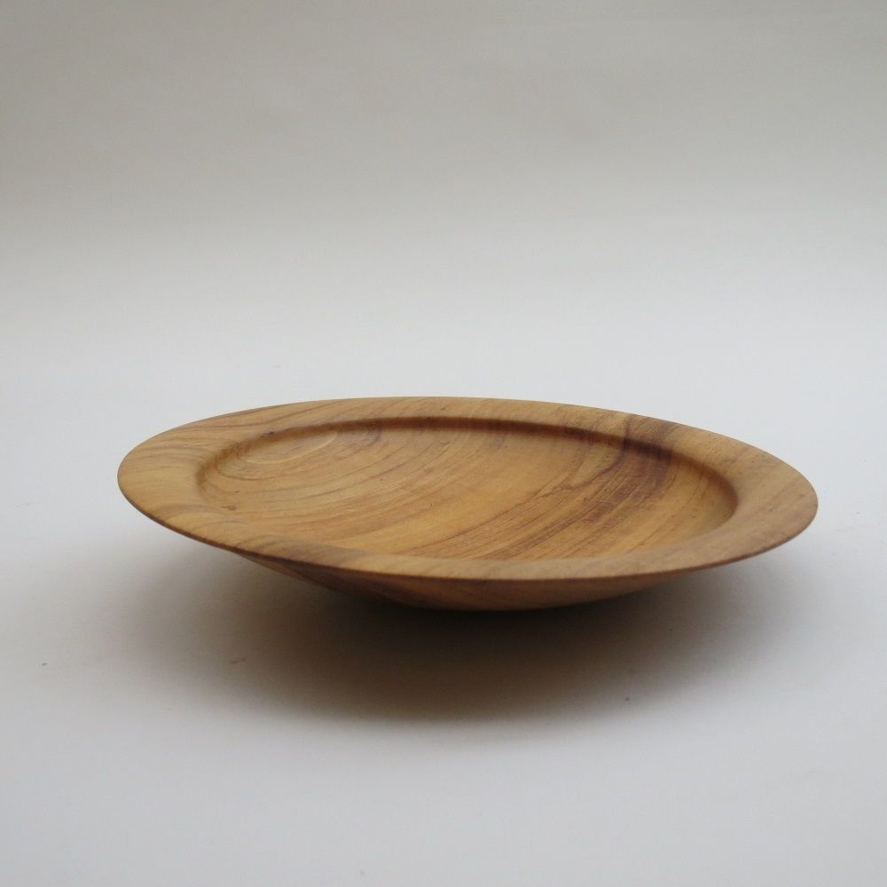 Handmade Hand Turned Wooden Bowl Apple Wood 1990s photo 85.0