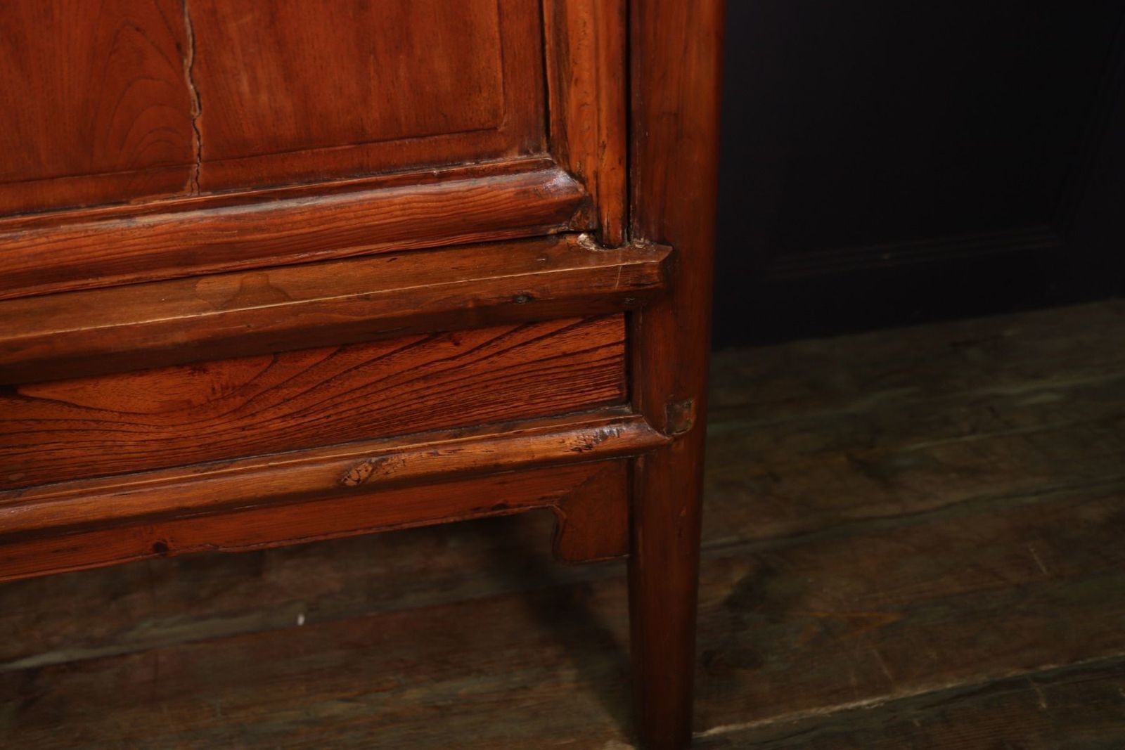 18th Century Chinese Hardwood Tapered Cabinet photo vintage