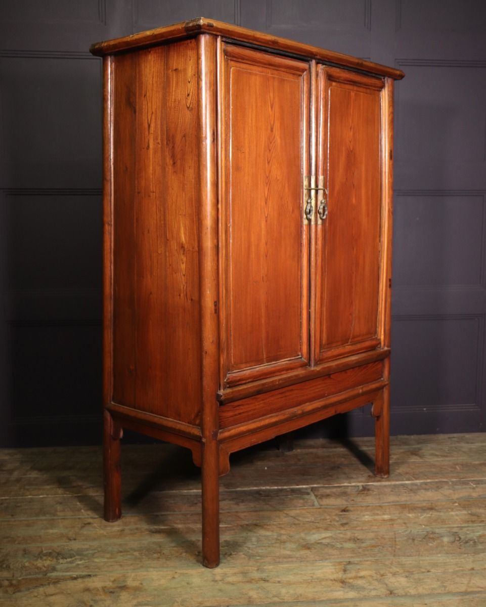 photo furniture 18th Century Chinese Hardwood Tapered Cabinet