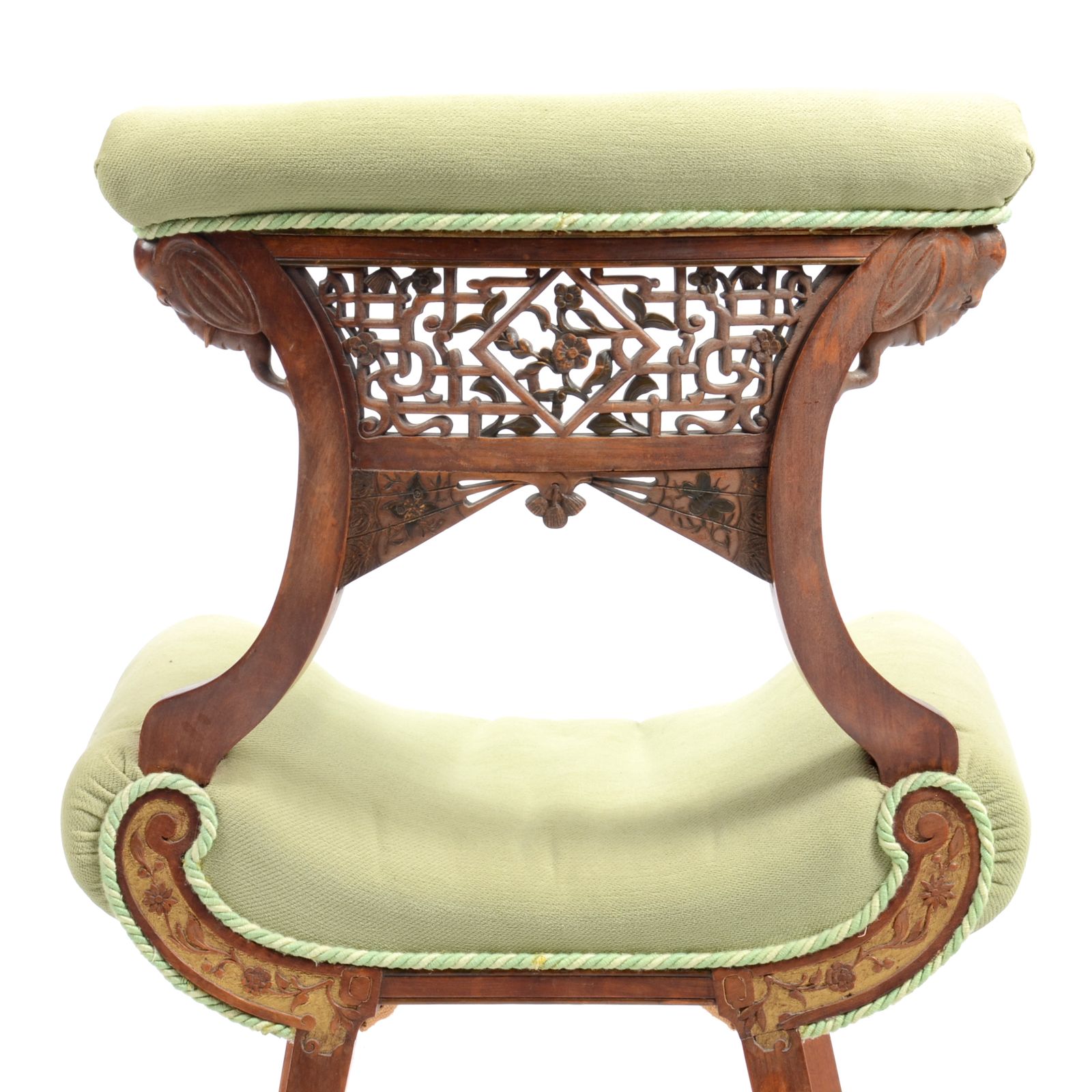 Late 19th Century Walnut Japanese Style Chair photo 4500.0