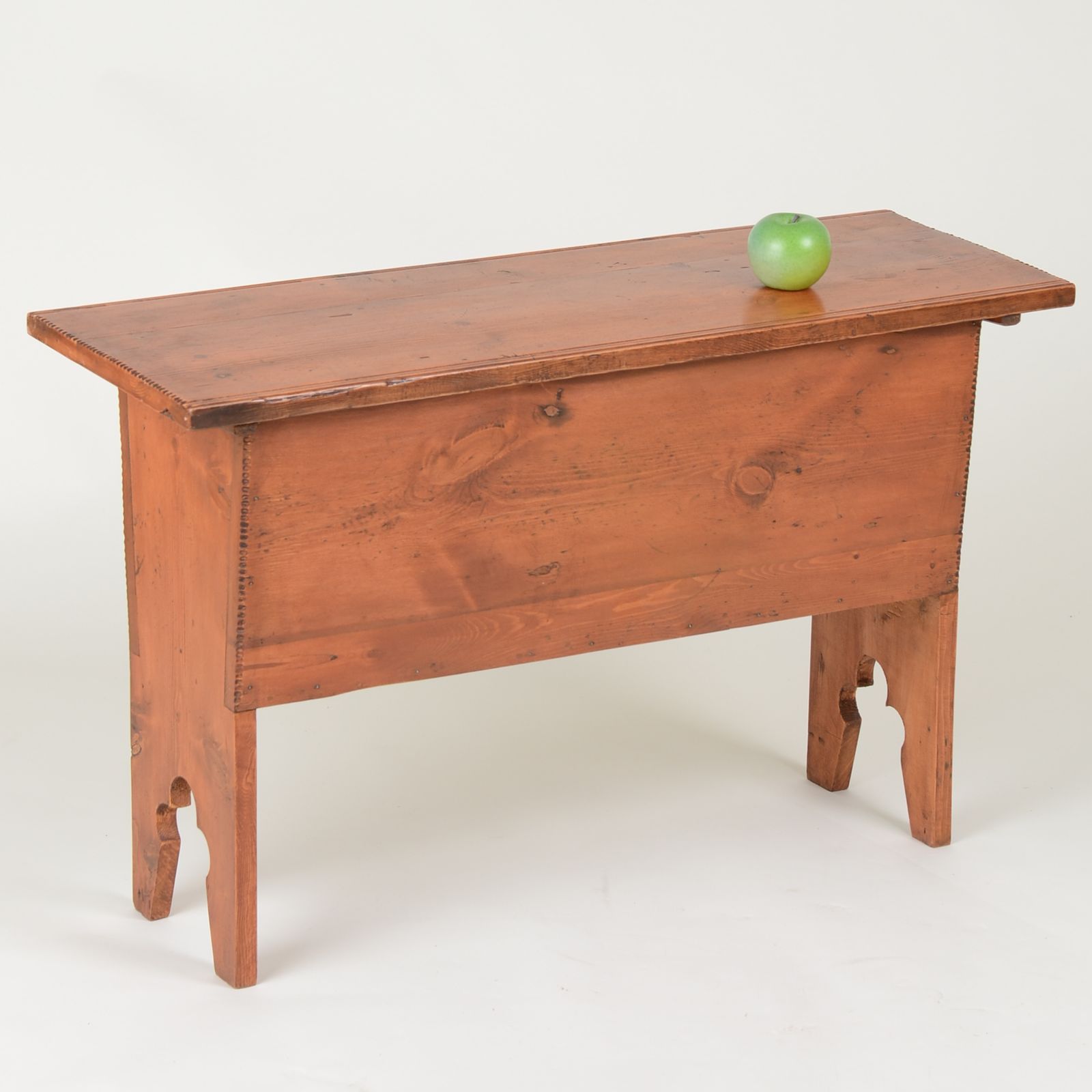Vintage Wooden Coffer Stool, Early 20th Century photo Furniture