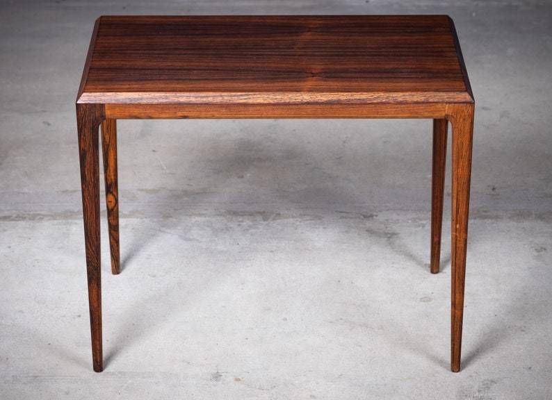 Pair Of Rosewood Side Tables By Johannes Andersen photo for sale