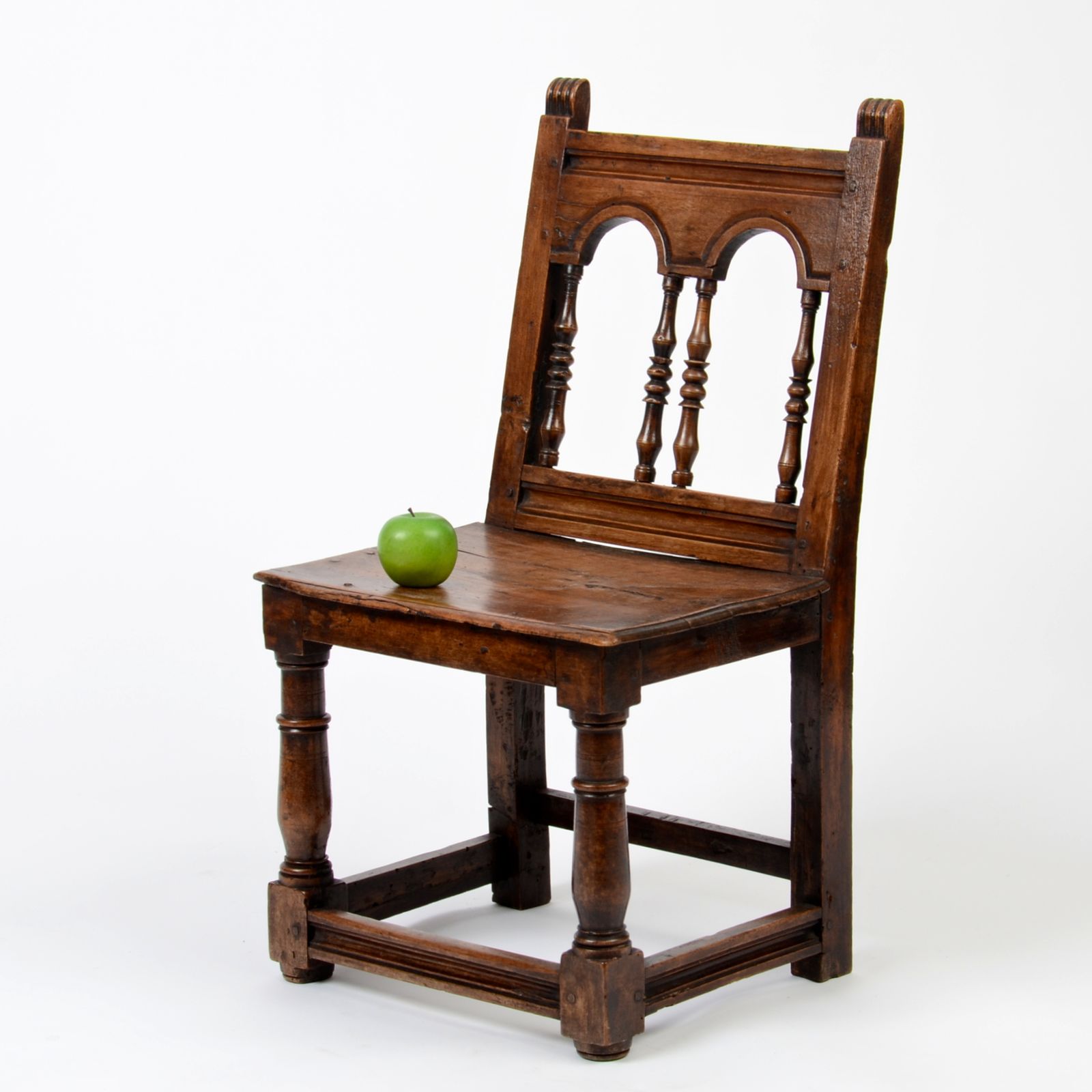 Antique 17th Century Walnut Italian Chair photo furniture