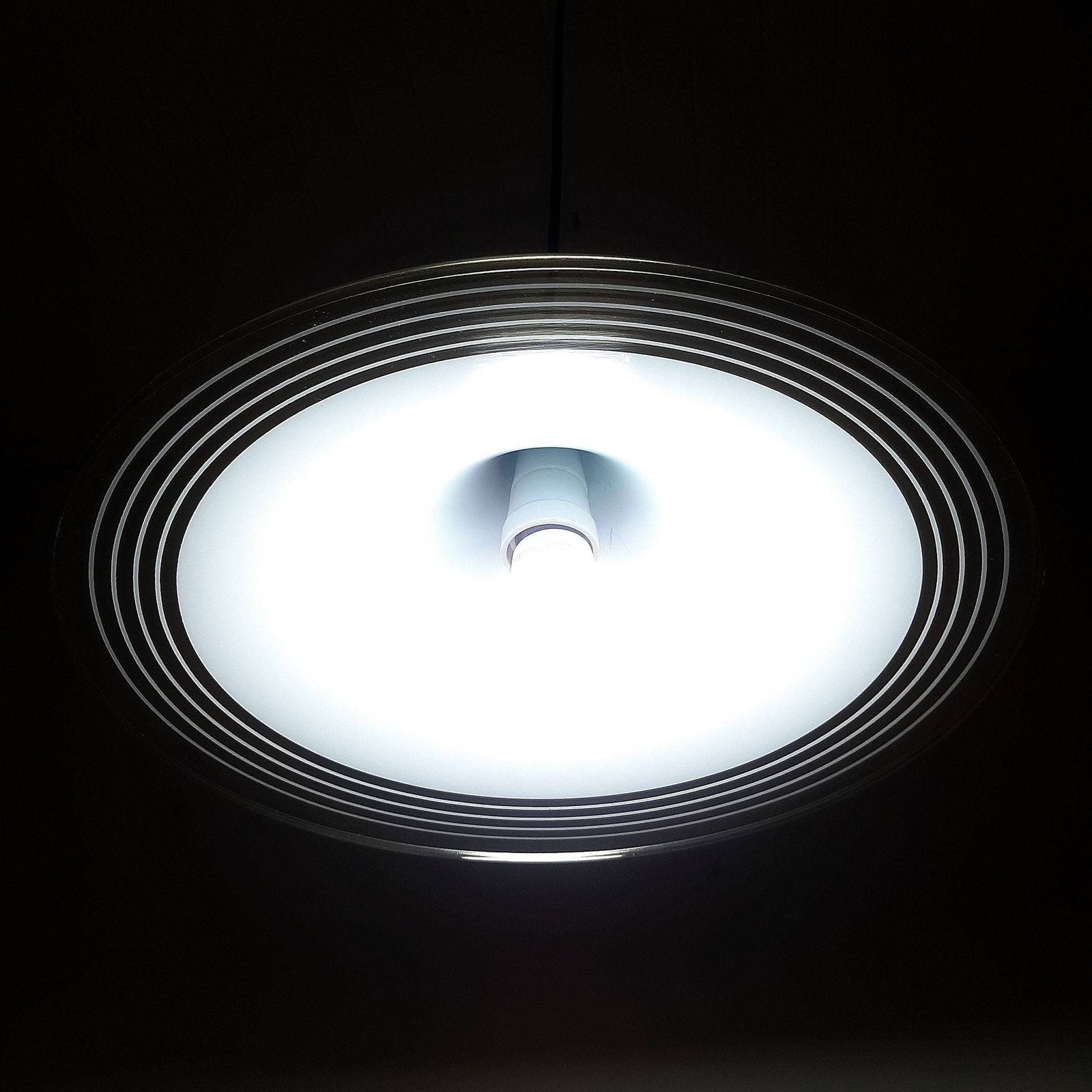 photo for sale Mid Century Pendant Lamp Meblo Guzzini 1980s Albatros Retro Light Small Yugoslavia Italy