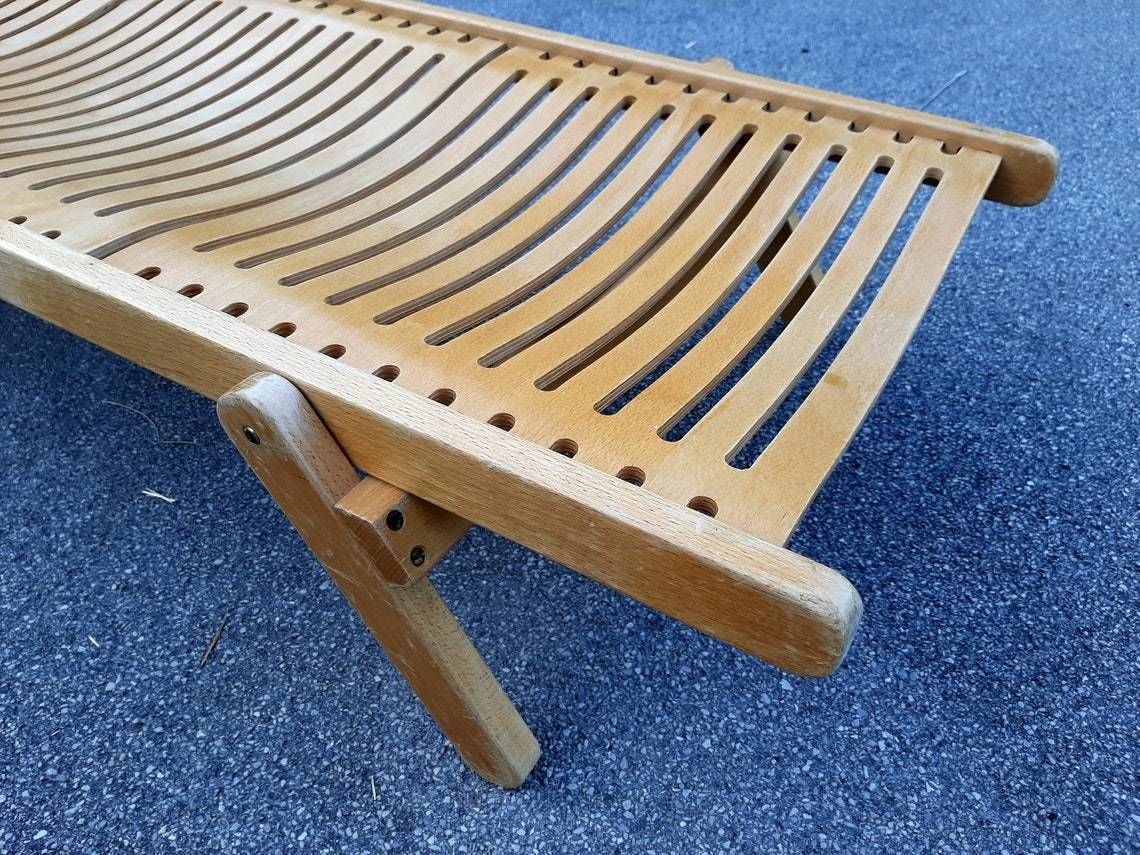 1 Of 19 Retro Wood Small Daybed Rex Yugoslavia 1976 Design Niko Kralj Scandinavian Style Designer Kids Beds From Rex Kralj photo vinterior