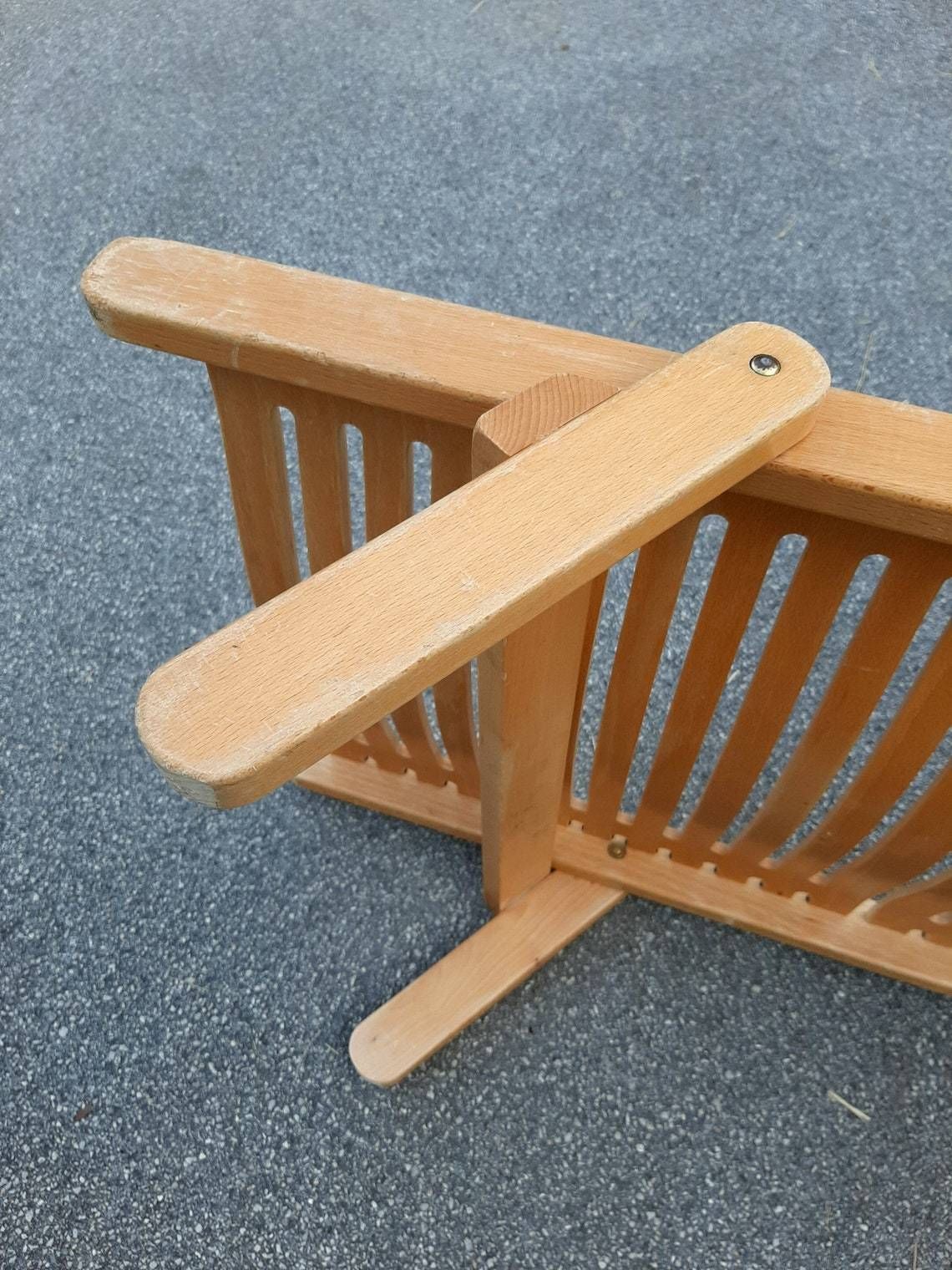 1 Of 19 Retro Wood Small Daybed Rex Yugoslavia 1976 Design Niko Kralj Scandinavian Style Designer Kids Beds From Rex Kralj photo vintage