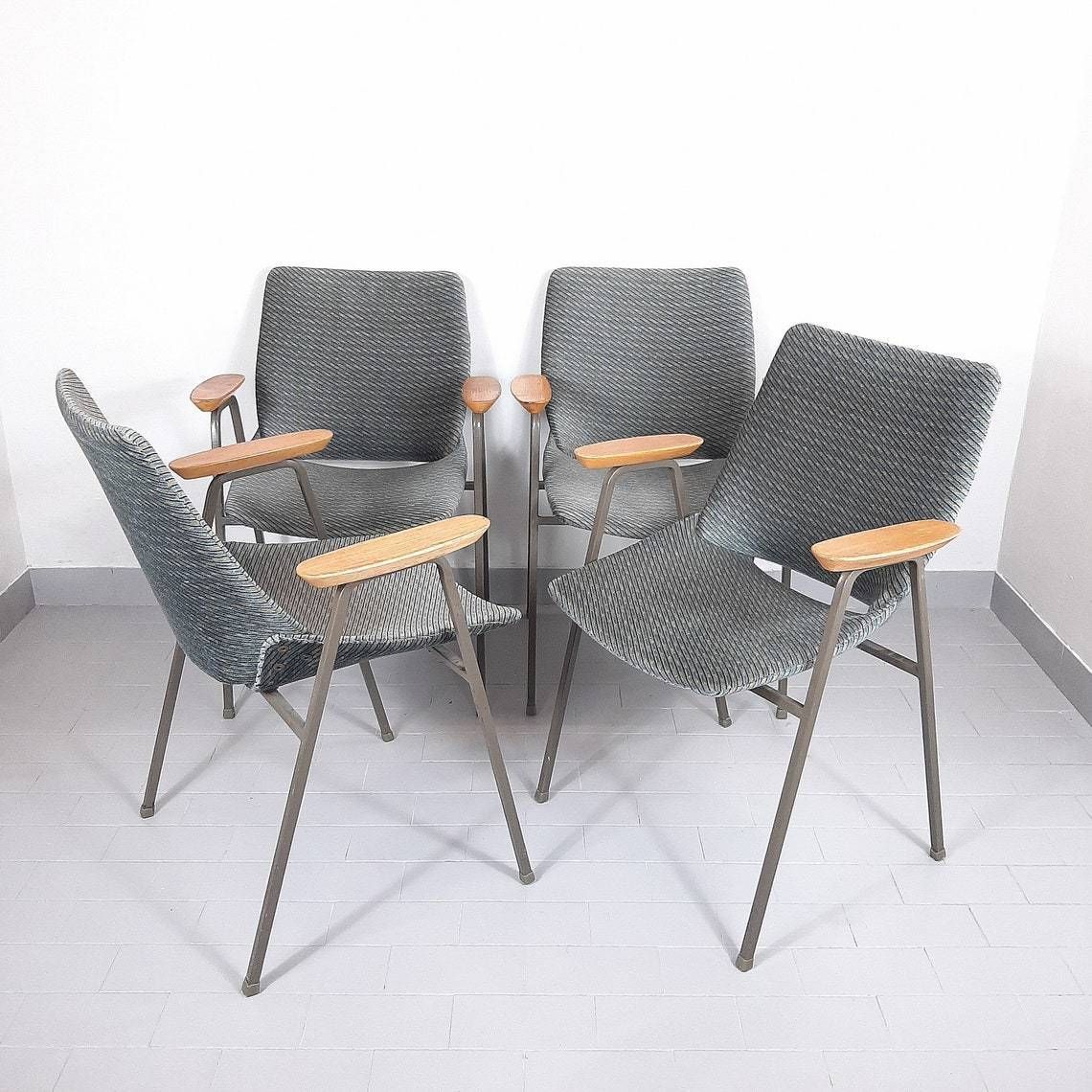 1 Of 4 Mid Century Original Vintage Chair Lupina From Niko Kralj For Stol Kamnik 1970s Retro Lounge Chair Office Chair photo furniture