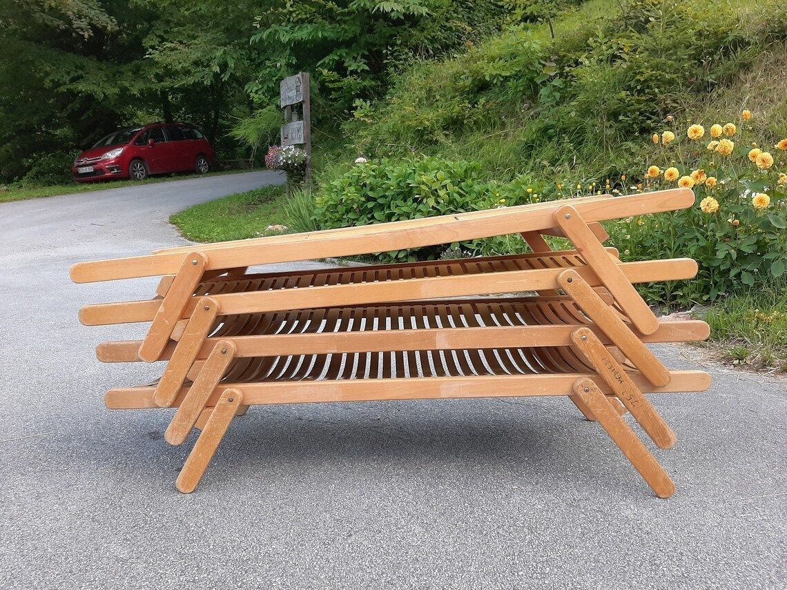Vintage Rex Kleine Daybeds – Ontwerp Niko Kralj, Jaren 1970, Scandinavische Stijl, Mid Century, Joegoslavië – Houten Daybeds Voor Kinderen Van Rex Kralj photo for sale
