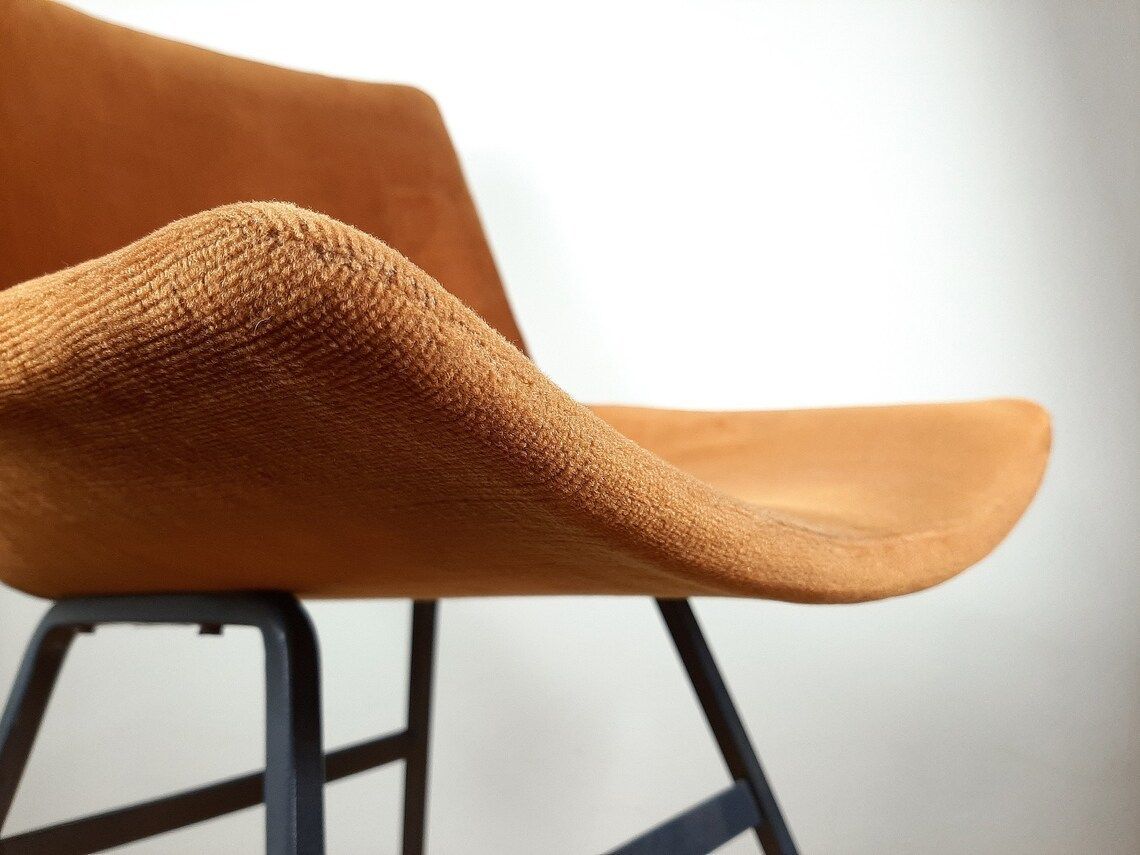 Mid Century Original Vintage Chair Lupina From Niko Kralj For Stol Kamnik 1960s Retro Lounge Chair Office Chair Ginger photo vinterior