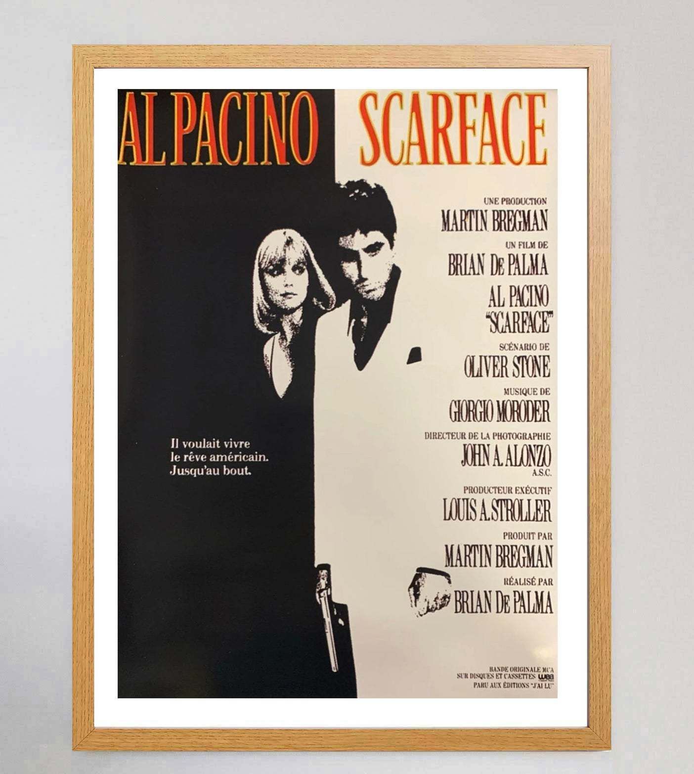Scarface (French) Original Vintage Poster photo Art