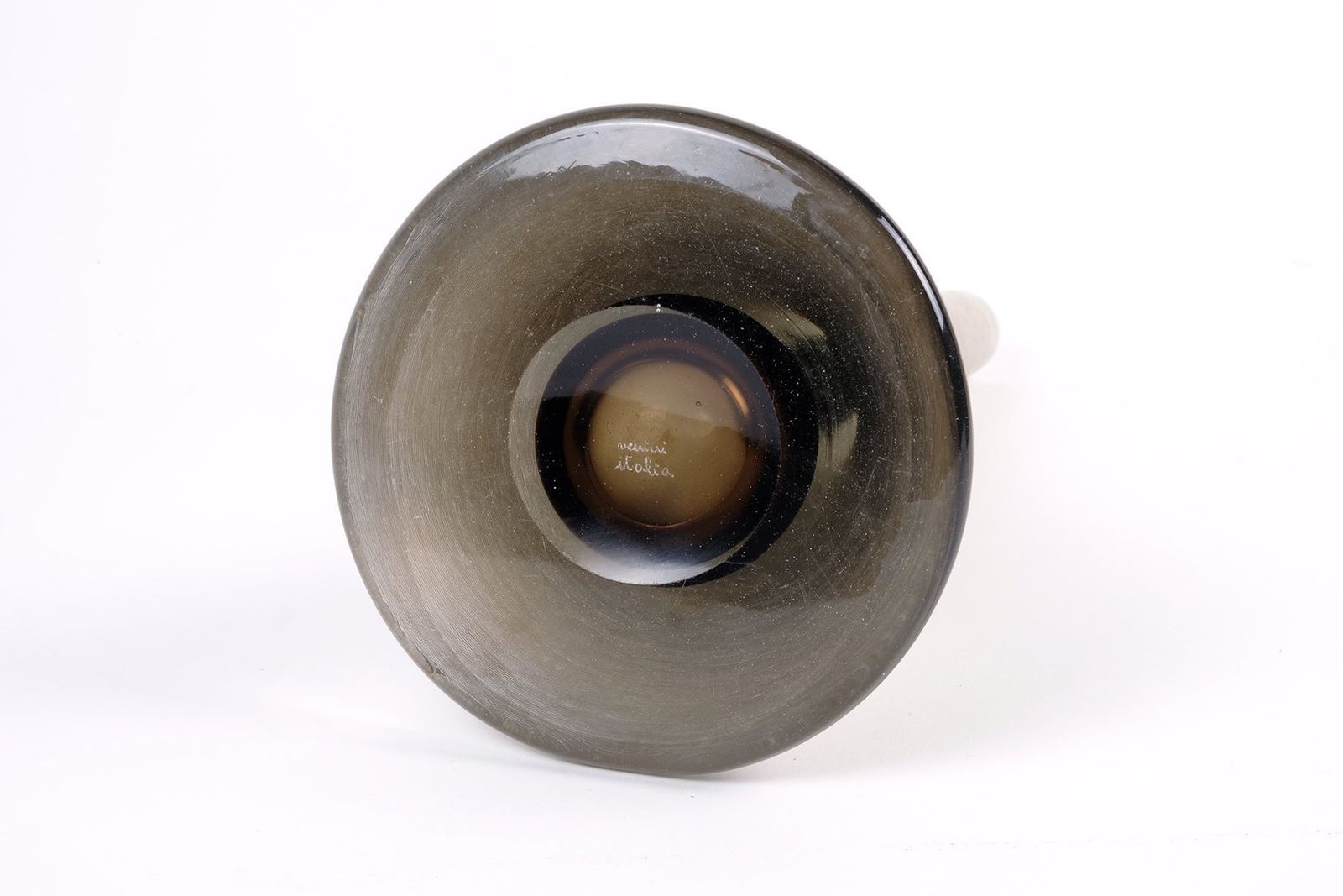 Murano Glass "Inciso" Sommerso Vase By Paolo Venini For Venini Italy photo Home Decor