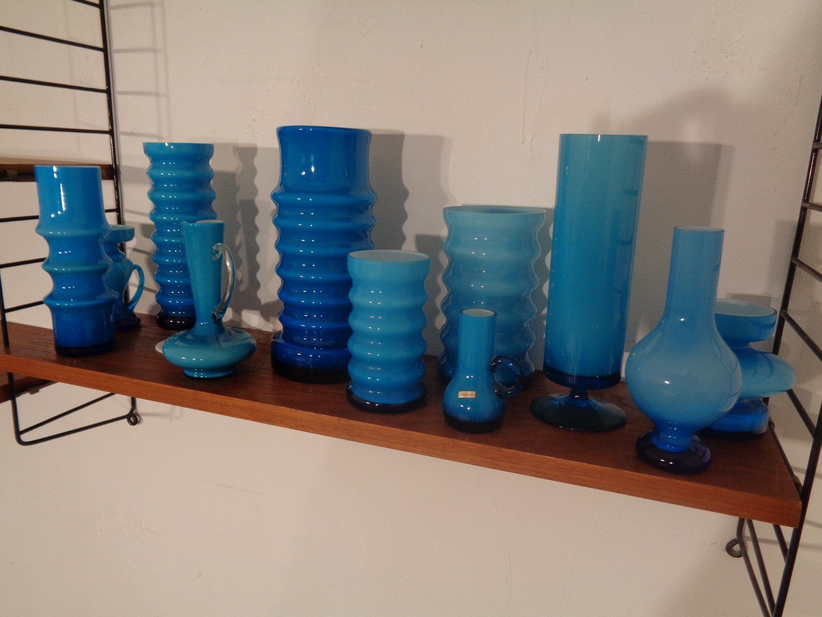 572.0 German Glass Vases By Karl Friedrich, 1960s, Set Of 11 photo