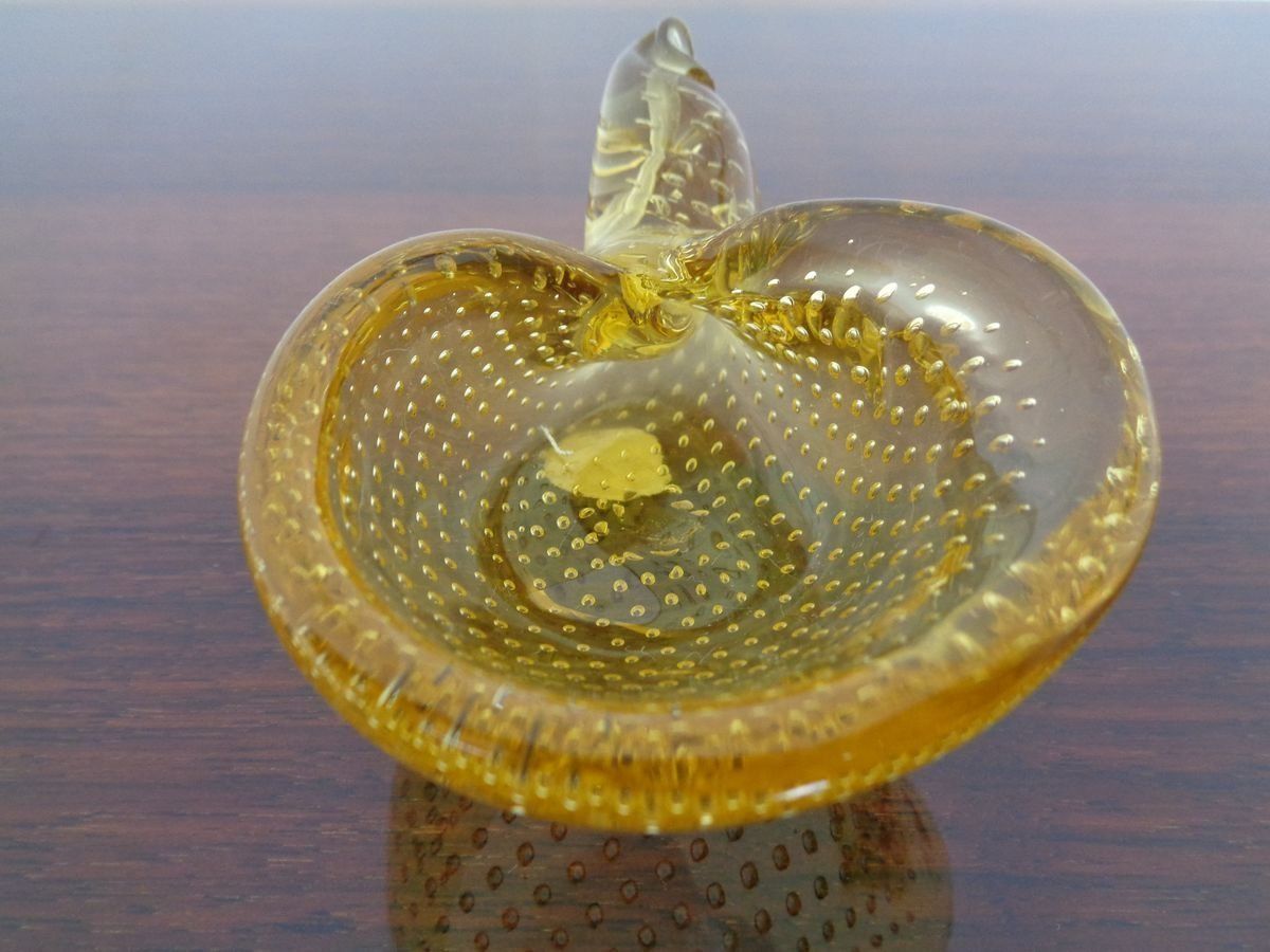 Italian Murano Glass Shell By Archimede Seguso For Murano, 1960s photo furniture