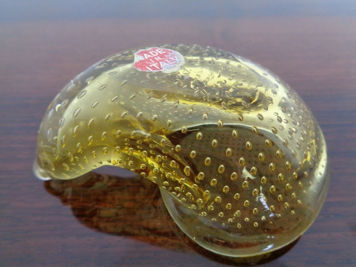 Italian Murano Glass Shell By Archimede Seguso For Murano, 1960s photo buy