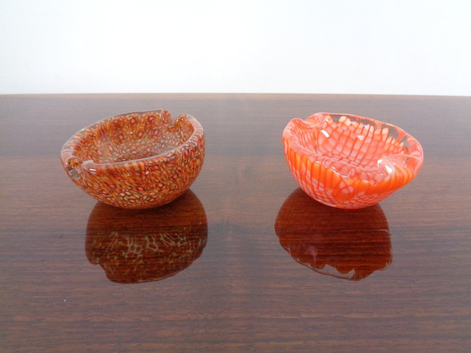 Small Italian Murano Glass Ashtrays, 1960s, Set Of 2 photo Home Decor