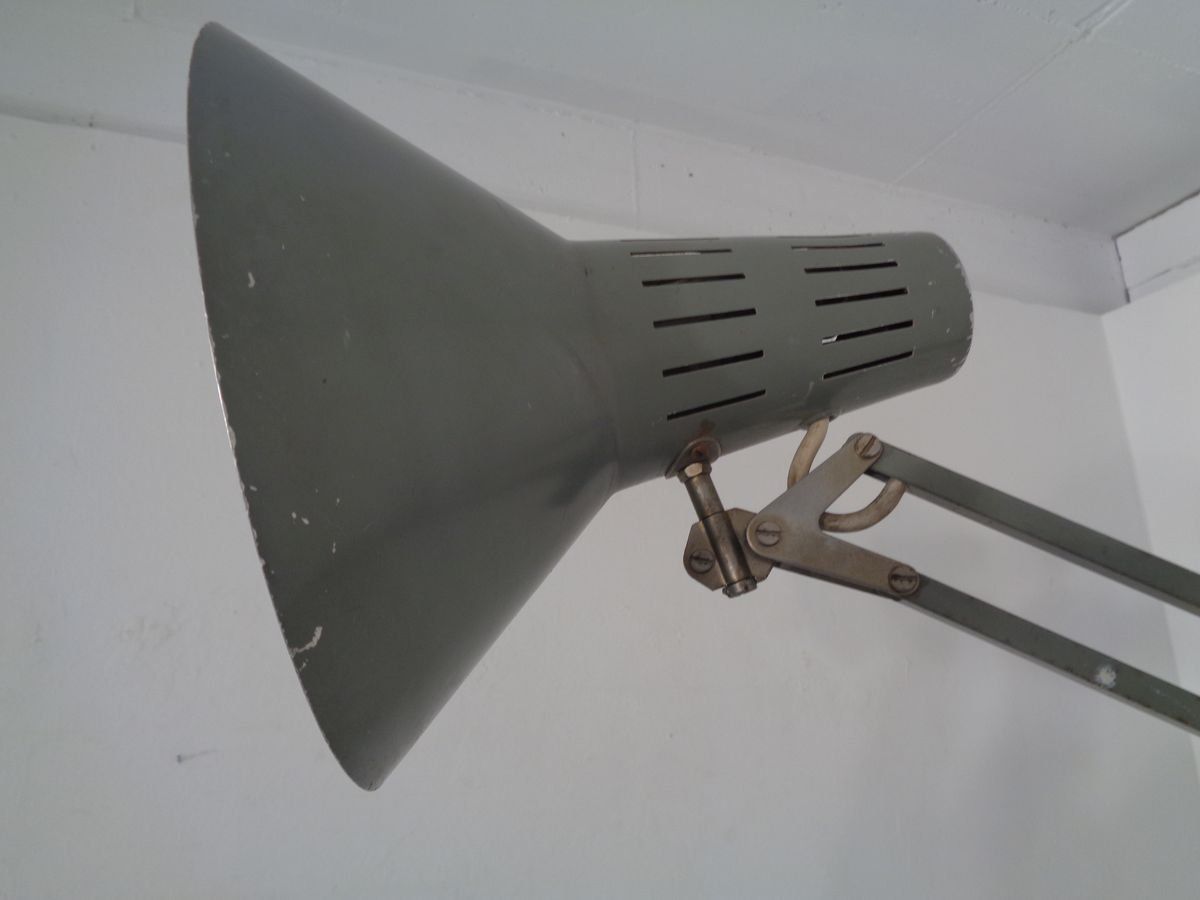 photo vintage Industrial Terry Architectural Floor Lamp By H. Busquet For Hala, 1950s