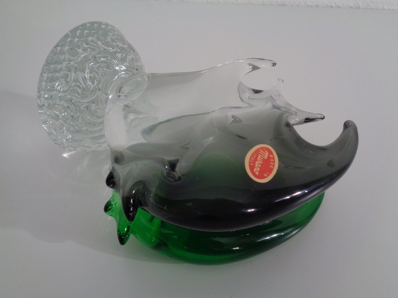 photo vintage Italian Sommerso Murano Glass Fish, 1970s