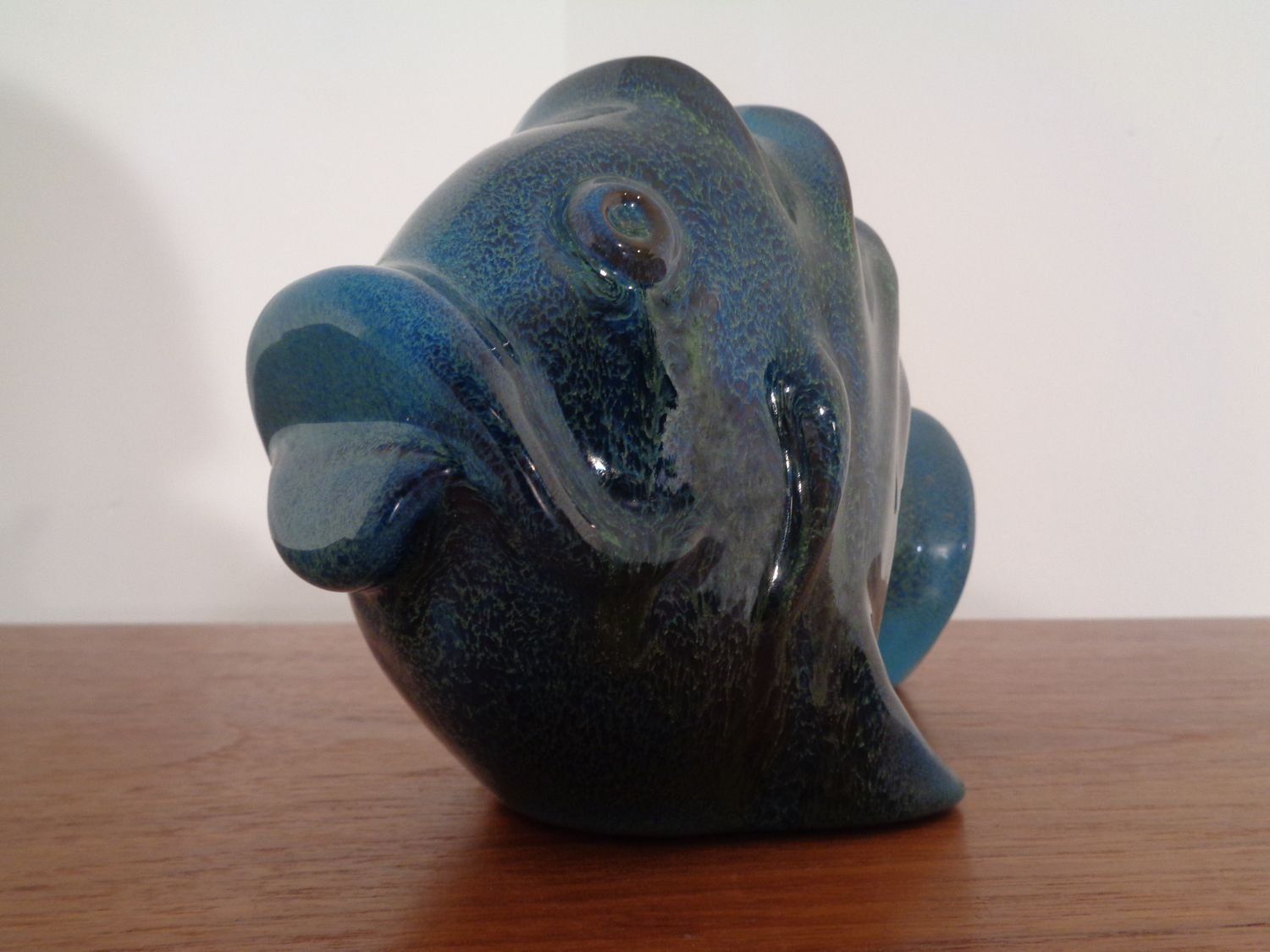 Ceramic Fish Money Box, 1970s, Vintage photo for sale