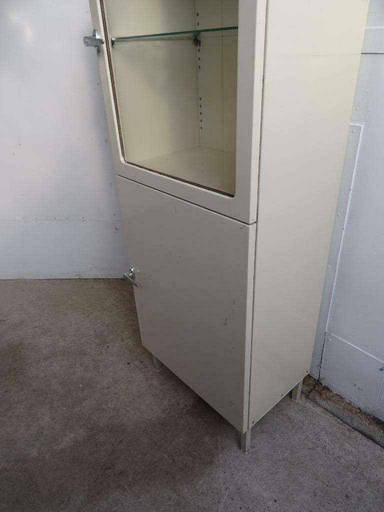 A Fantastic Art Deco Metal Collectors Cabinet photo for sale