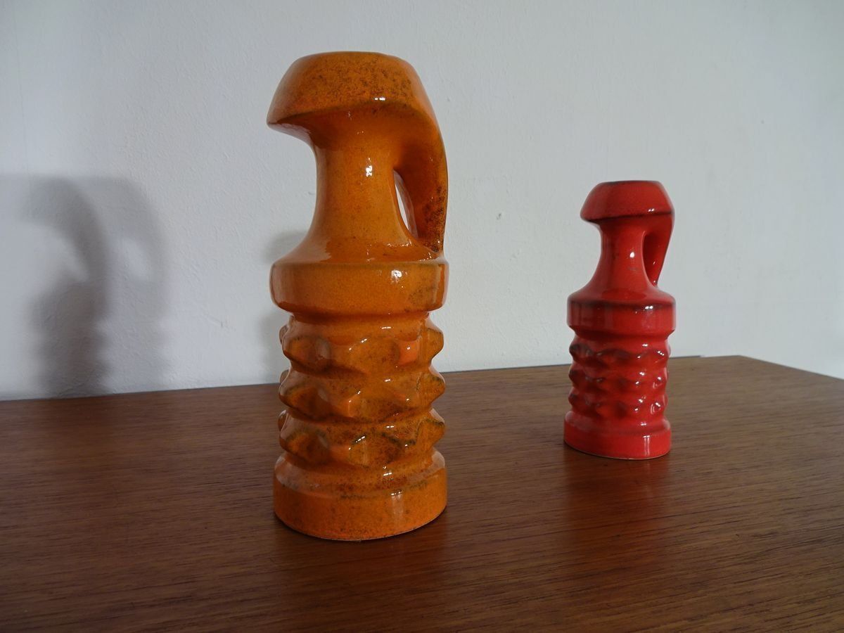 German Ceramic Vases From Pan Keramik 1970s Set Of 2 photo furniture