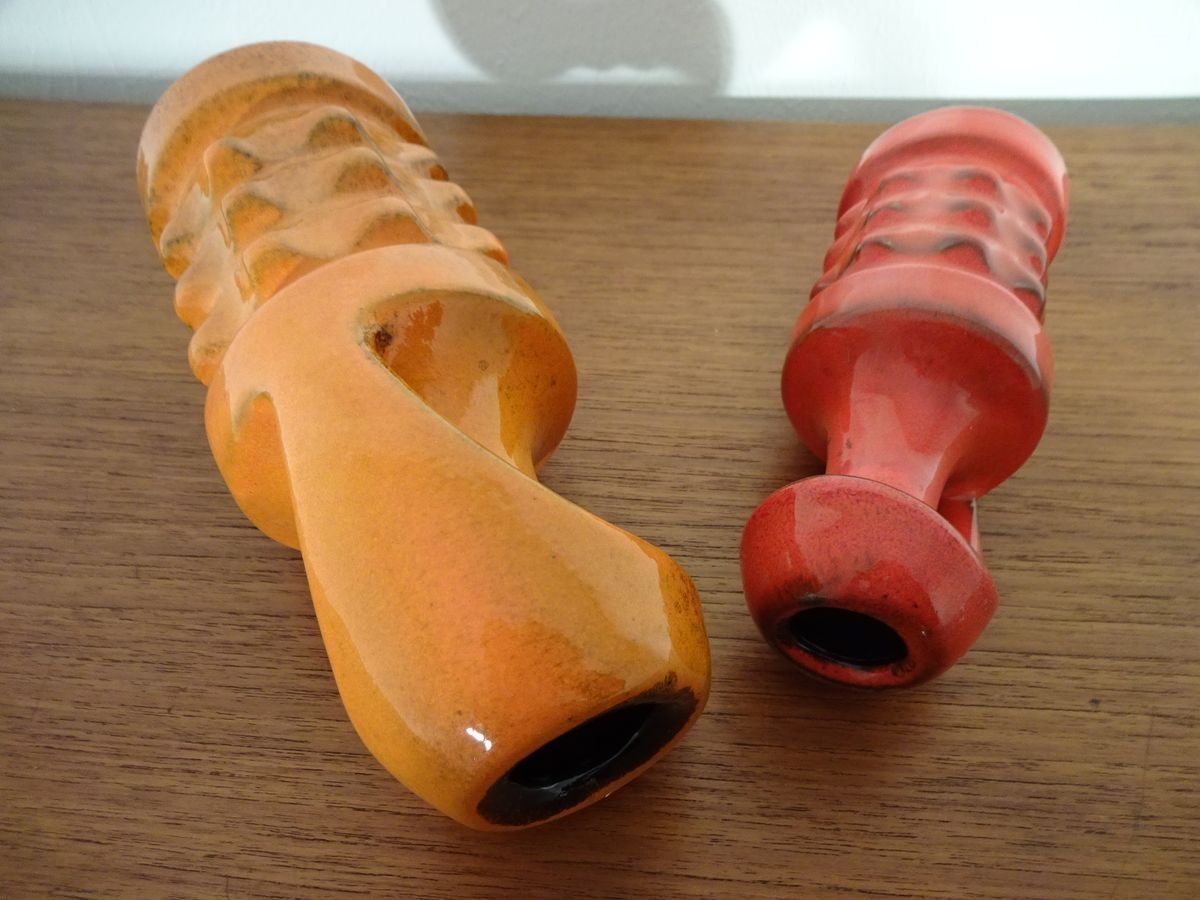 German Ceramic Vases From Pan Keramik 1970s Set Of 2 photo buy