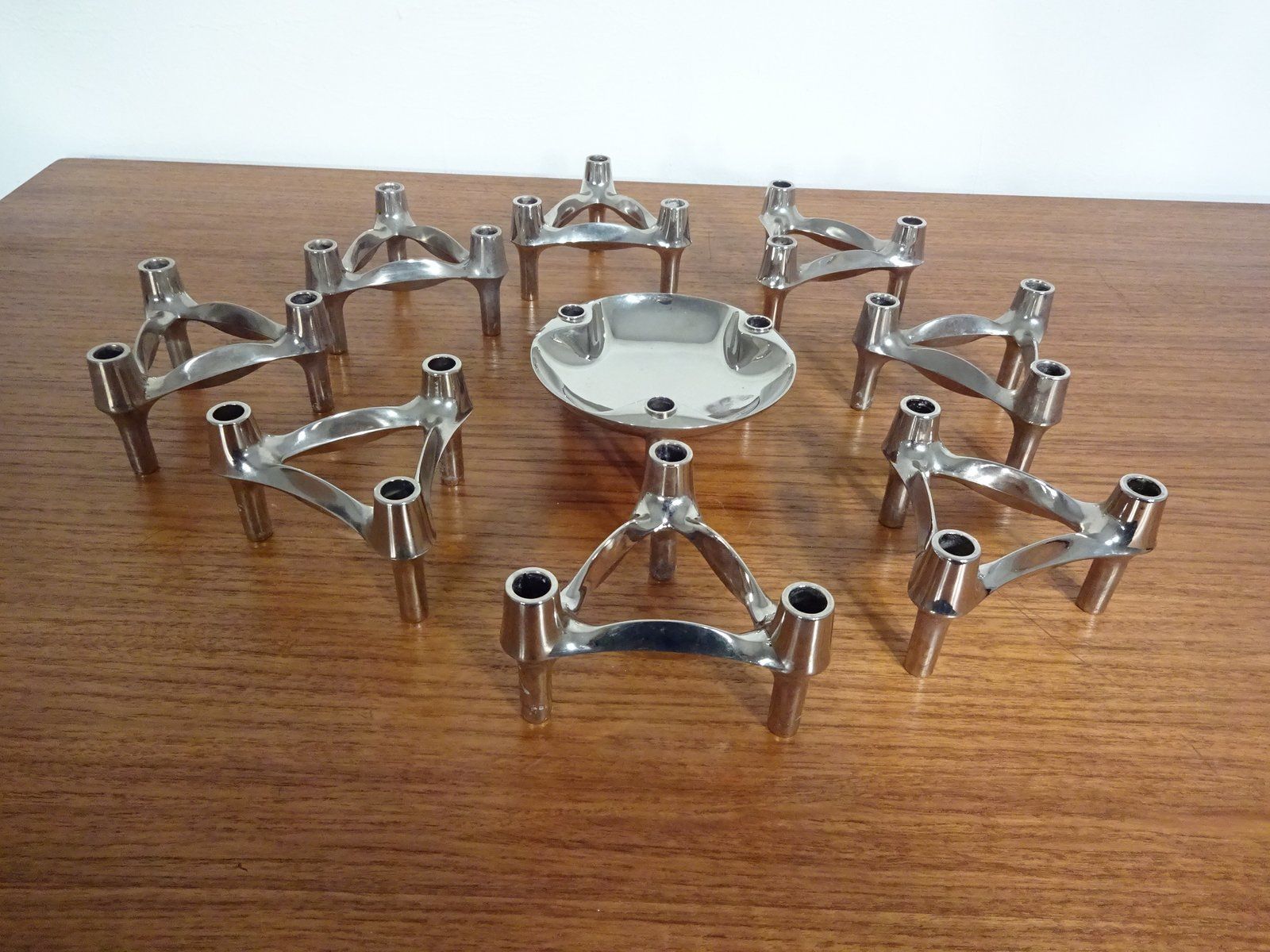 photo furniture Candleholders By Ceasar Stoffi & Fritz Nagel For Bmf 1960s Set Of 9
