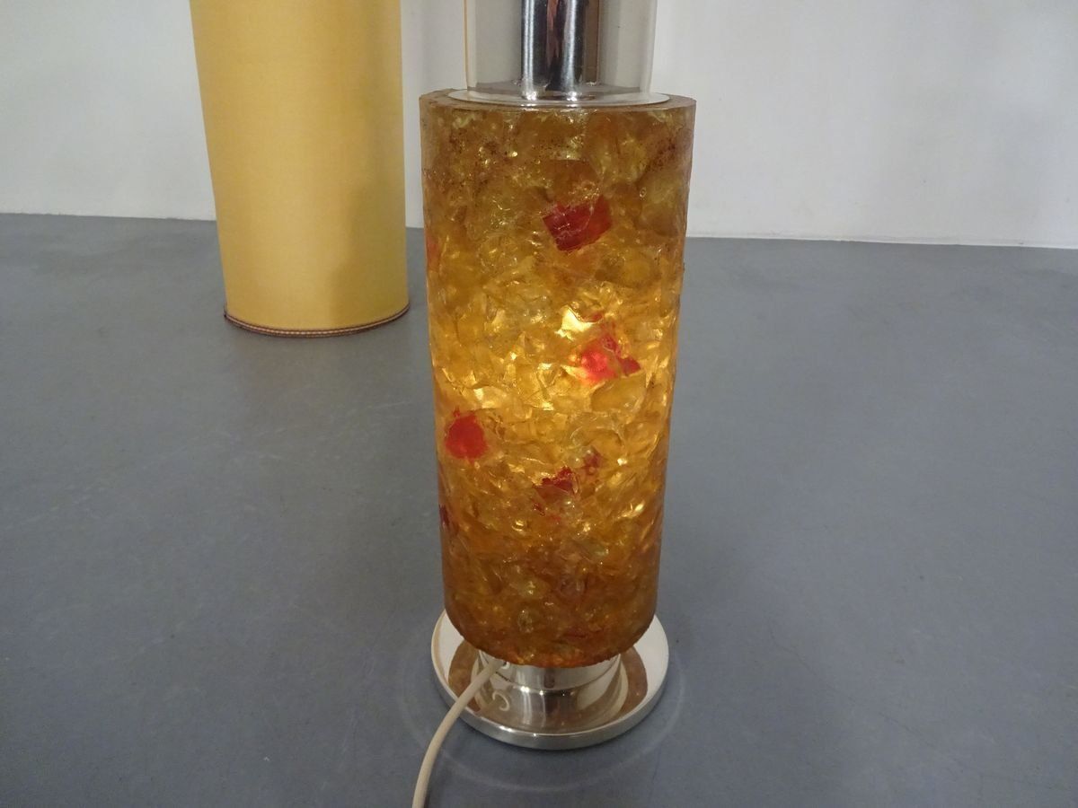 Resin Amber Floor Lamp From Kaiser Leuchten, 1970s photo Lighting