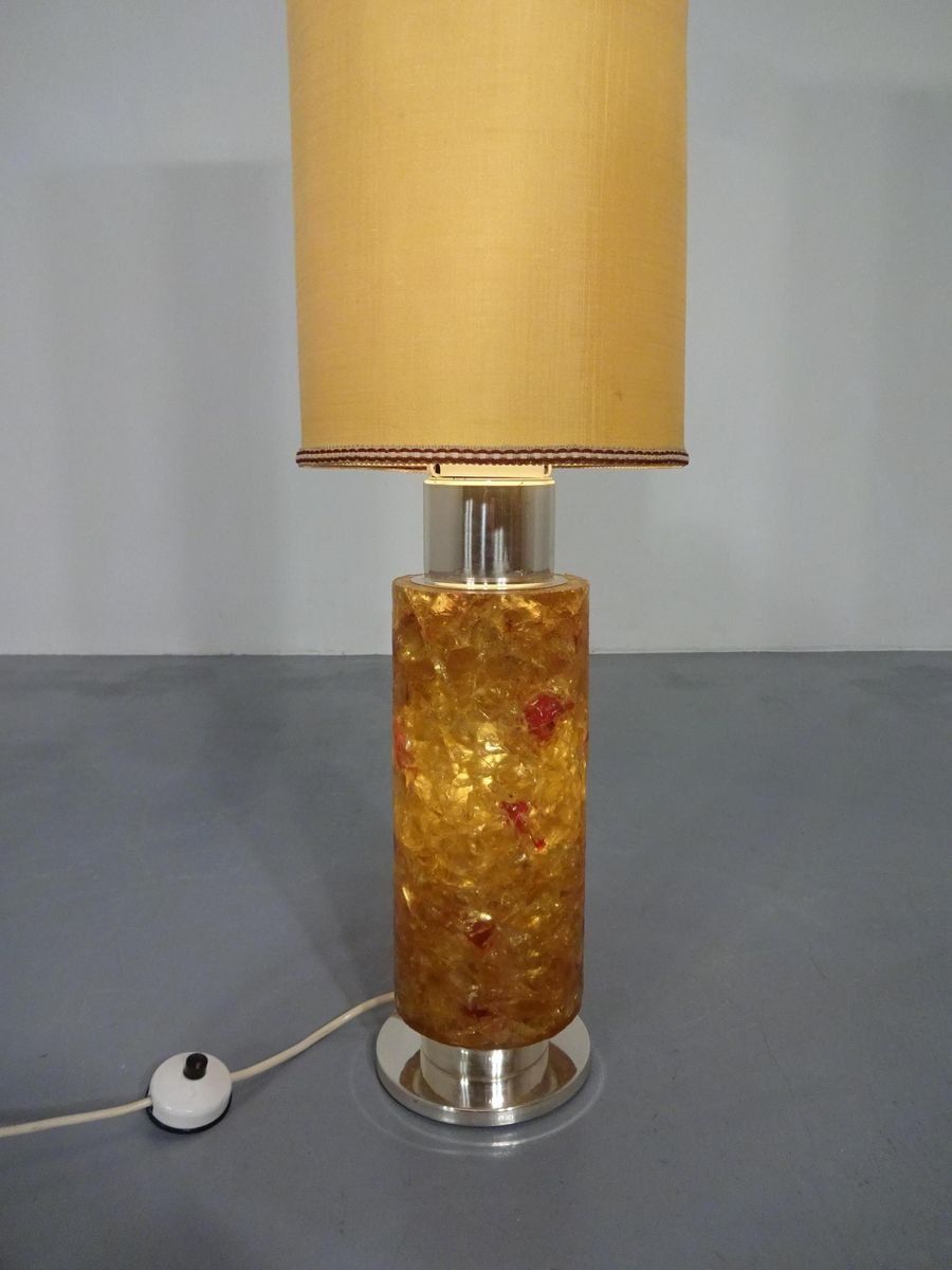 photo for sale Resin Amber Floor Lamp From Kaiser Leuchten, 1970s