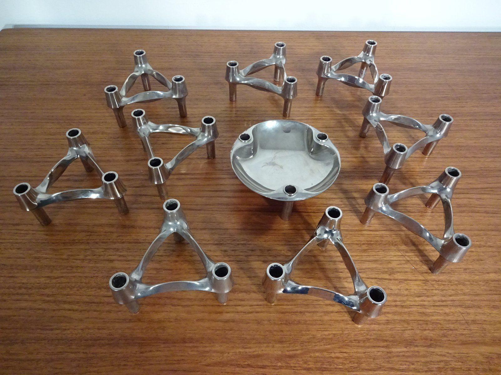 Candleholders By Ceasar Stoffi & Fritz Nagel For Bmf 1960s Set Of 10