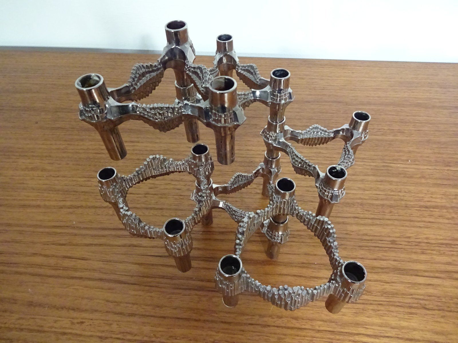 Candleholders By Ceasar Stoffi & Fritz Nagel For Bmf 1960s Set Of 6 photo vinterior