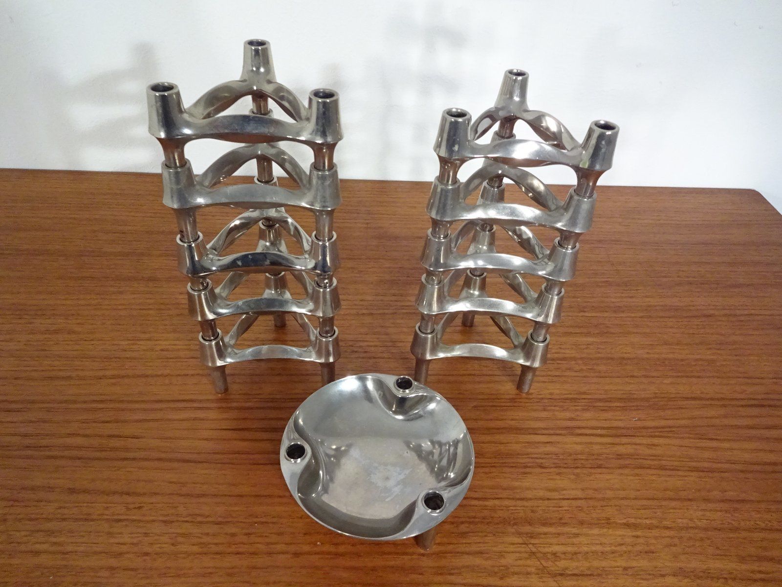 Candleholders By Ceasar Stoffi & Fritz Nagel For Bmf 1960s Set Of 11 photo vinterior