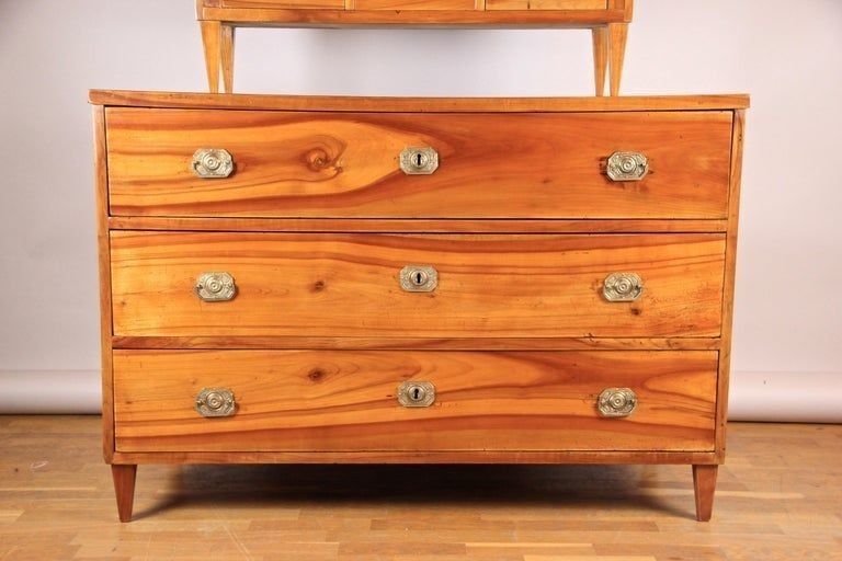 19th Century Biedermeier Cherrywood Chest Of Drawers, Austria, Circa 1825 photo for sale