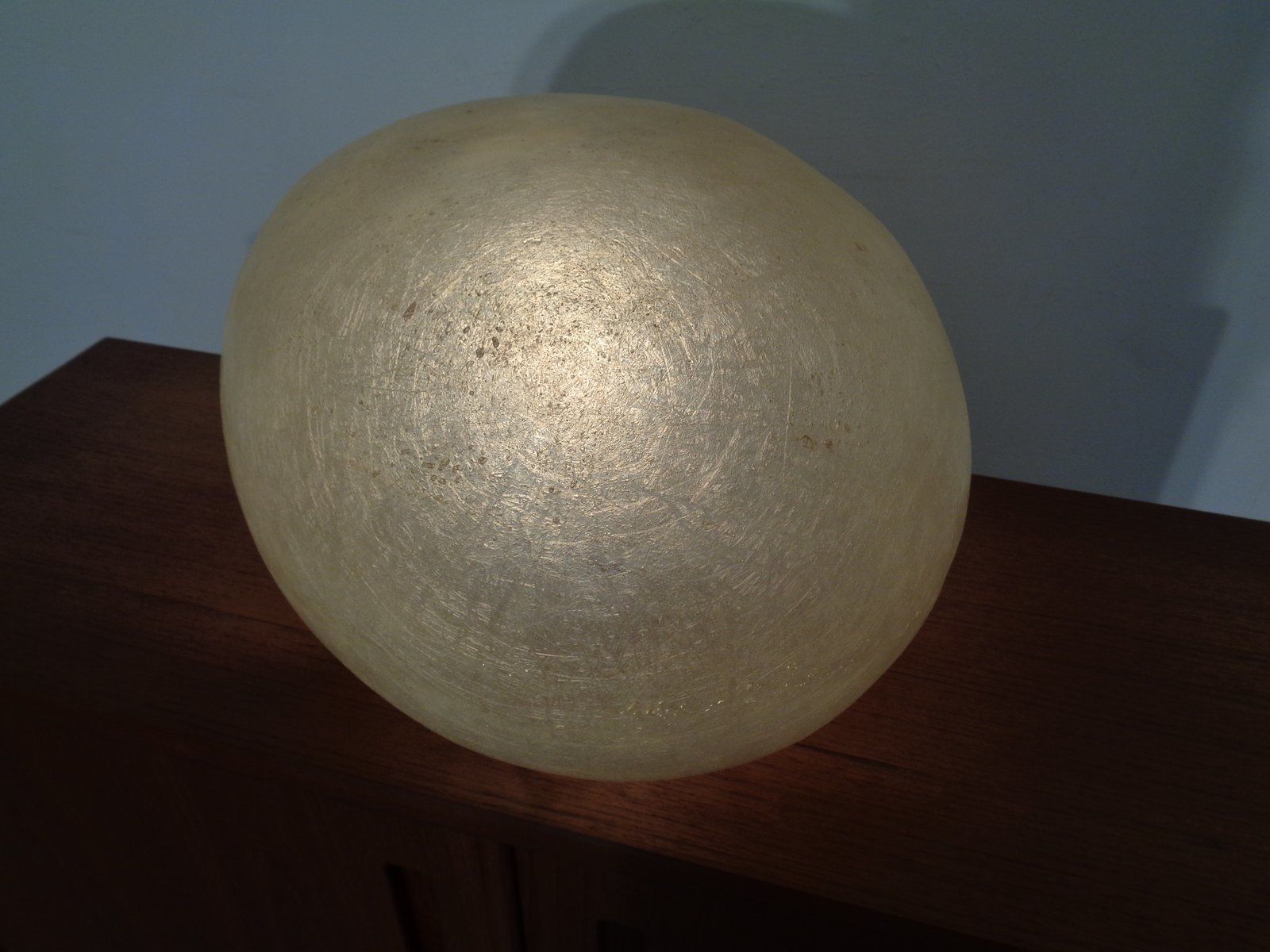 Glass Fiber Table Lamp By André Cazenave For Atelier A, 1960s photo vintage