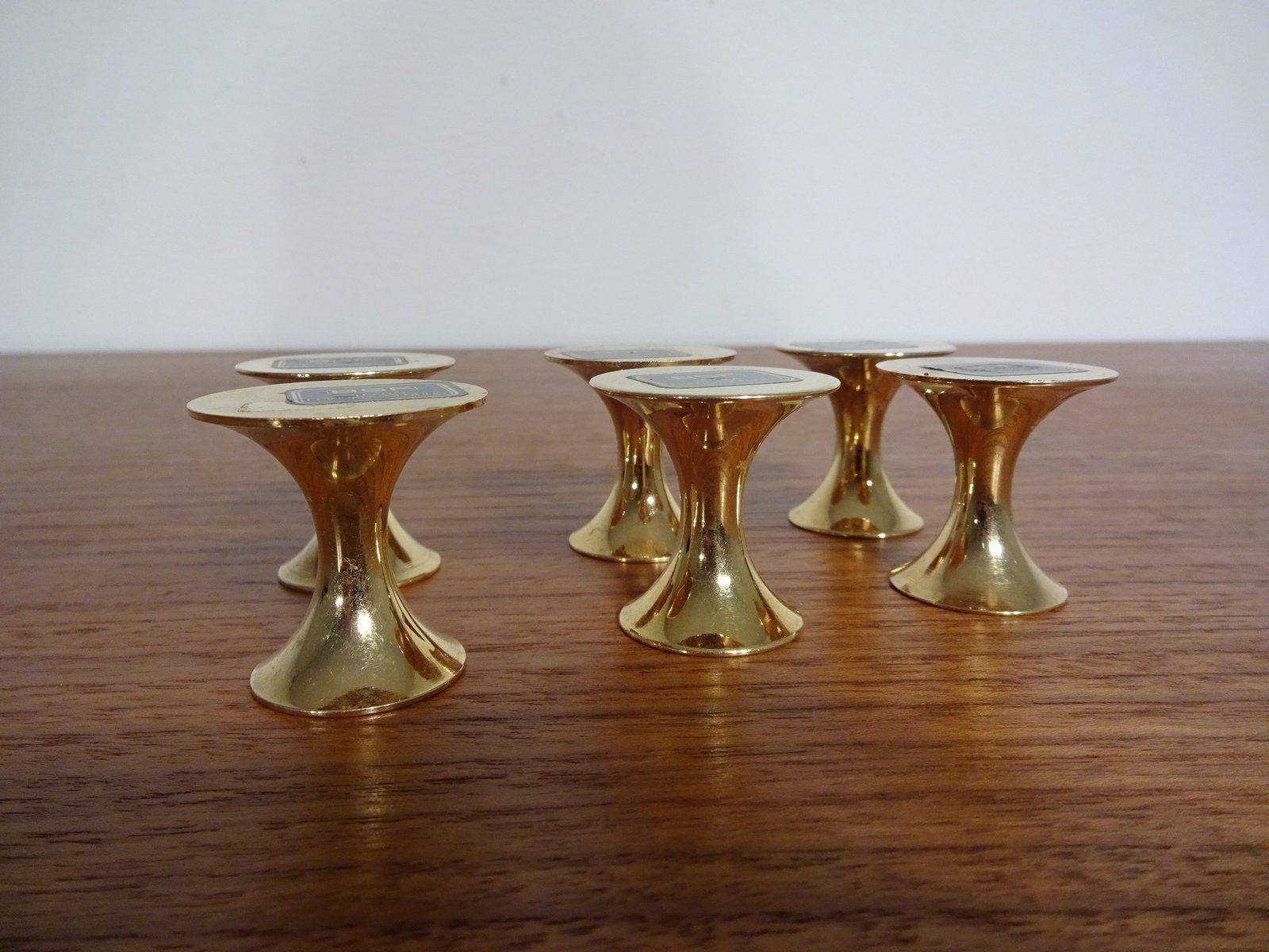 Gold Plated Candle Holders From Bsf, 1960s, Set Of 6 photo 269.0