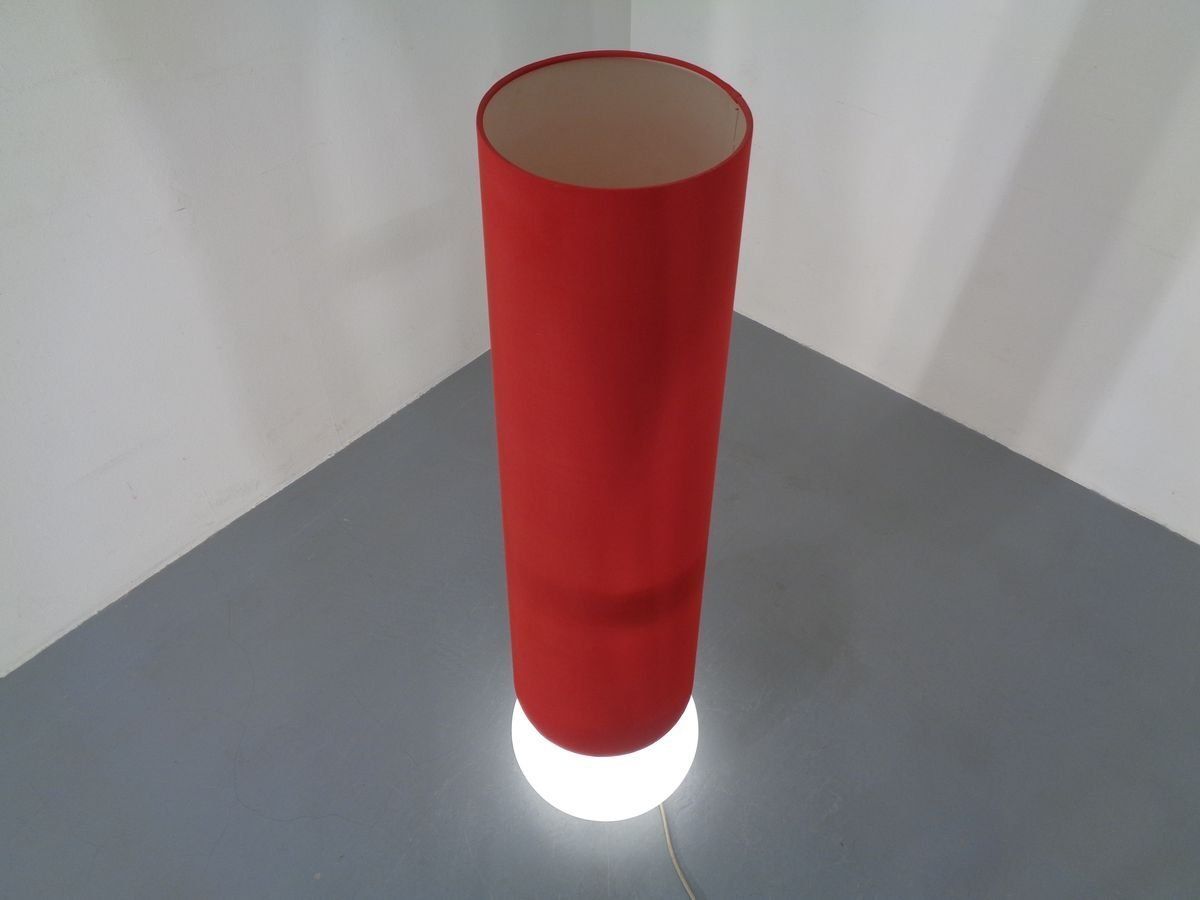 Floor Lamp With Illuminated Glass Stand From Doria Leuchten, 1960s photo for sale