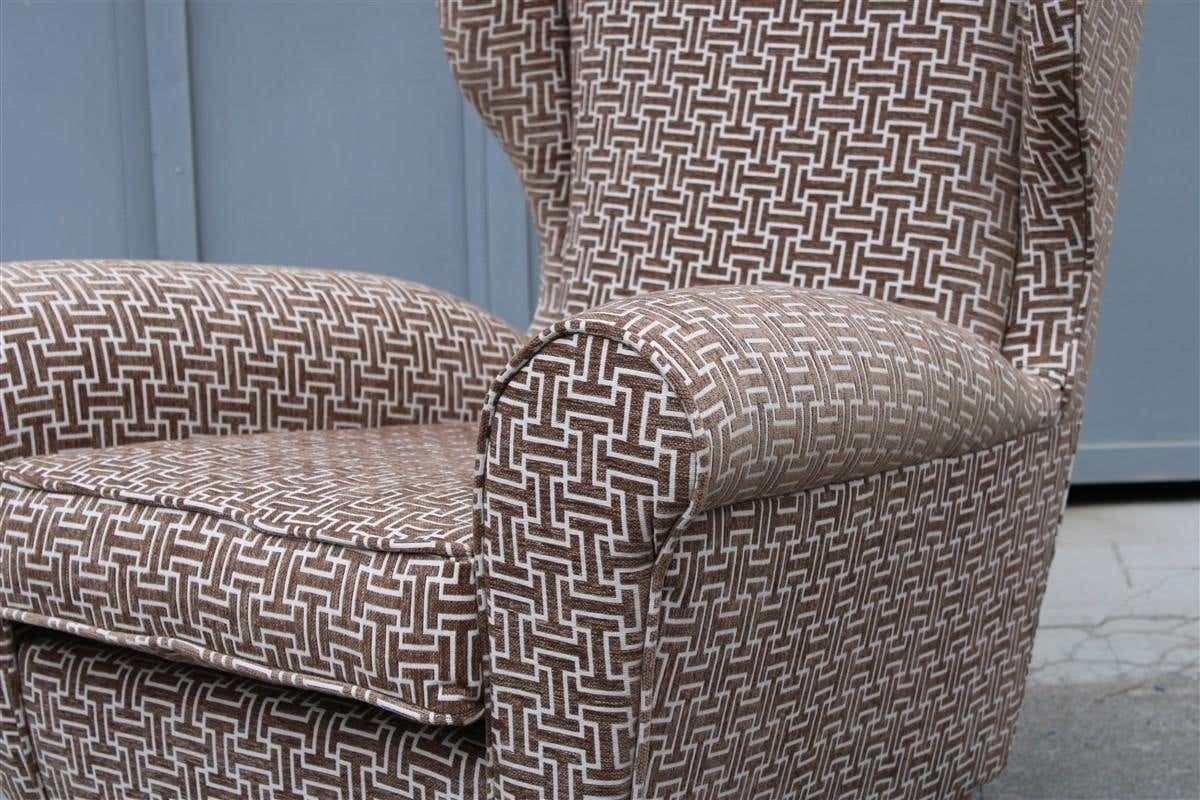 photo furniture Mid Century Italian Armchair New Velvet Paolo Buffa Design 1950s