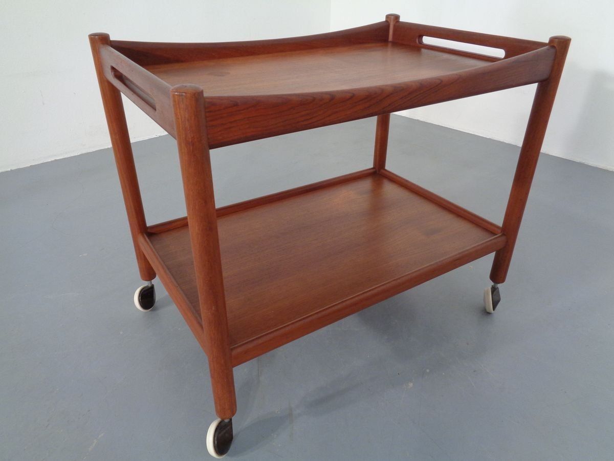 Teak Trolley By Hans J. Wegner For Andreas Tuck, 1950s photo Furniture