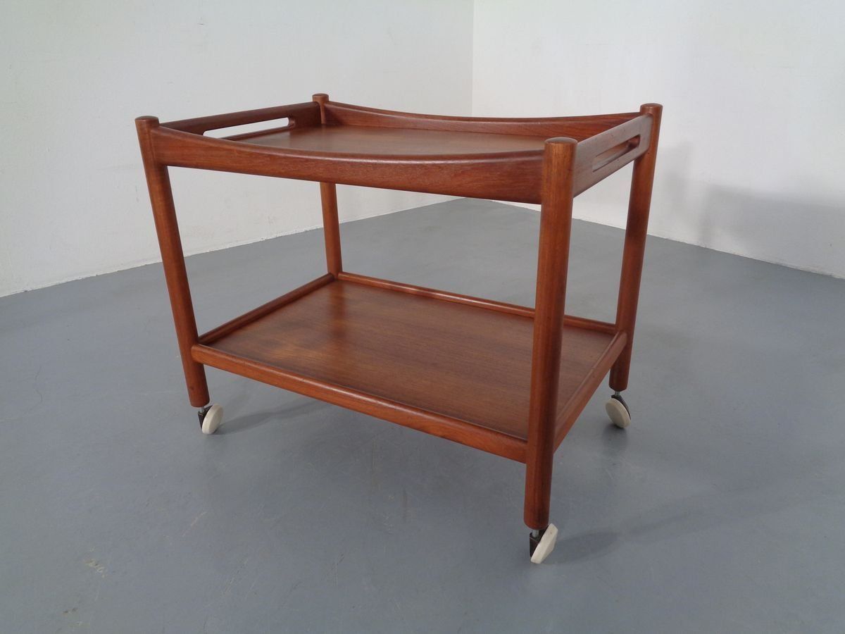 Teak Trolley By Hans J. Wegner For Andreas Tuck, 1950s photo vinterior