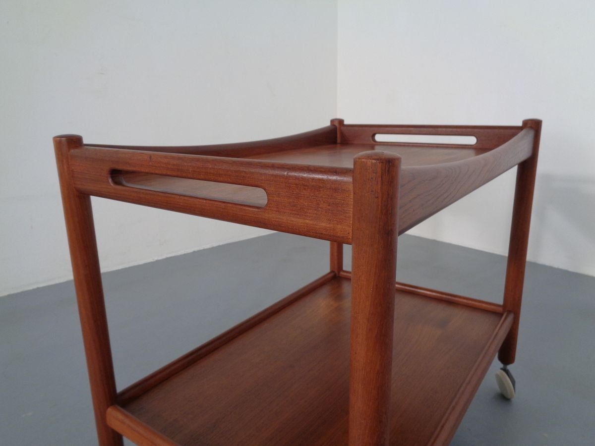 823.0 Teak Trolley By Hans J. Wegner For Andreas Tuck, 1950s photo