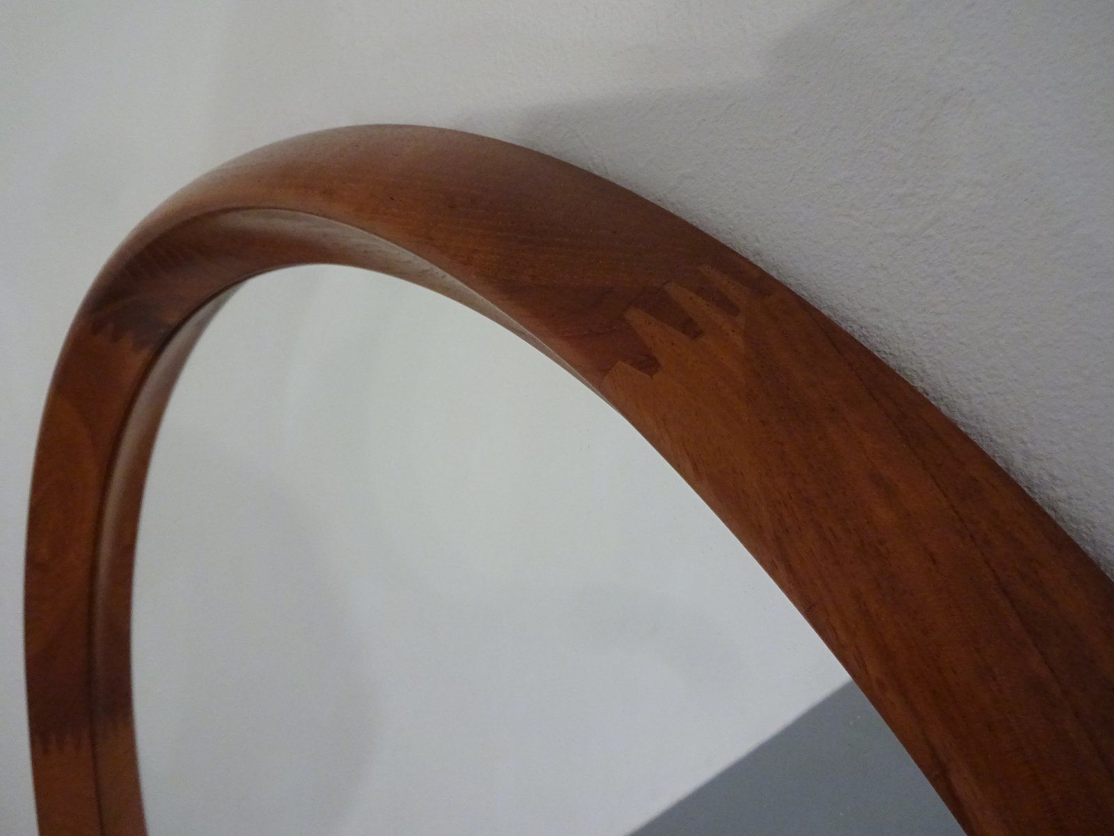 photo buy Large Danish Teak Mirror By Bernhard Pedersen For Viby, 1960s