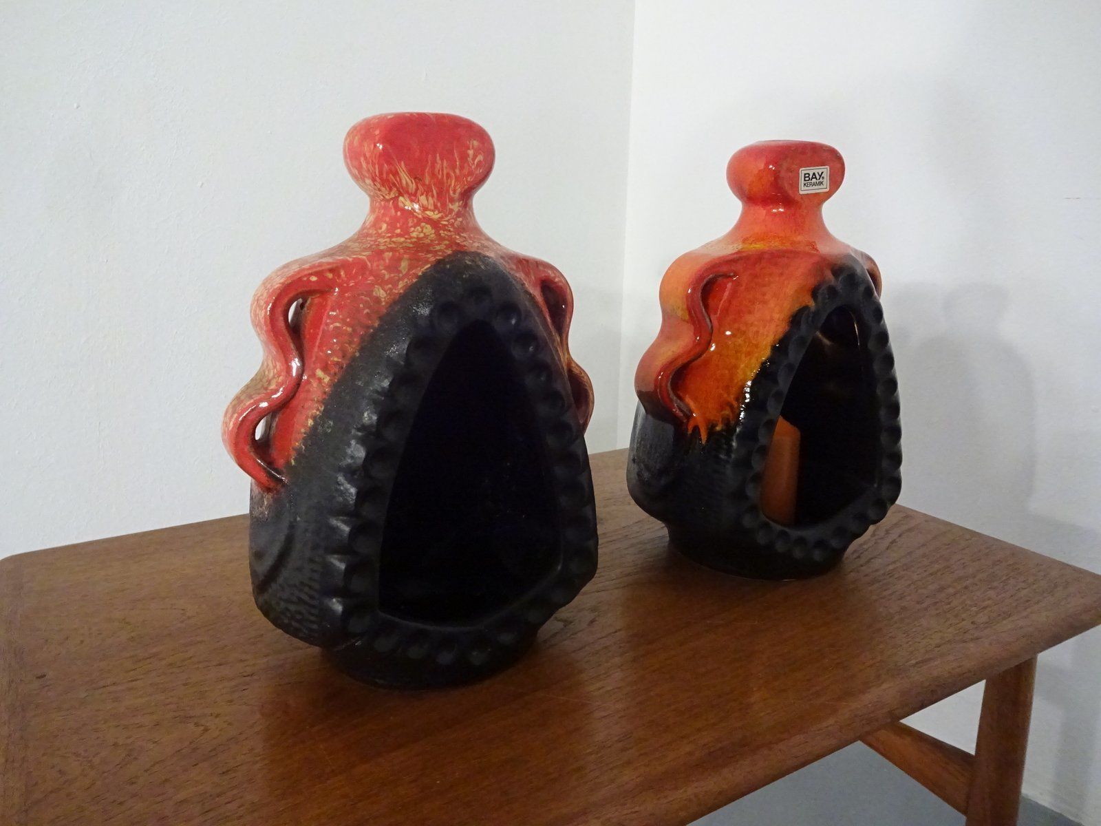 Ceramic Candle Holders From Bay Keramik, 1970s, Set Of 2 photo Home Decor