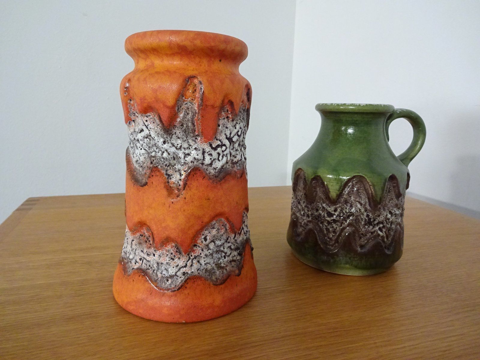 photo buy West German Pottery Vases From Dümler & Breiden, 1970s, Set Of 2
