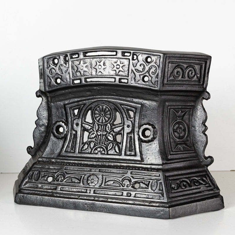 Antique Cast Iron Ornate Floral Fireplace Tidy  Betty   Ashpan Cover photo 130.0