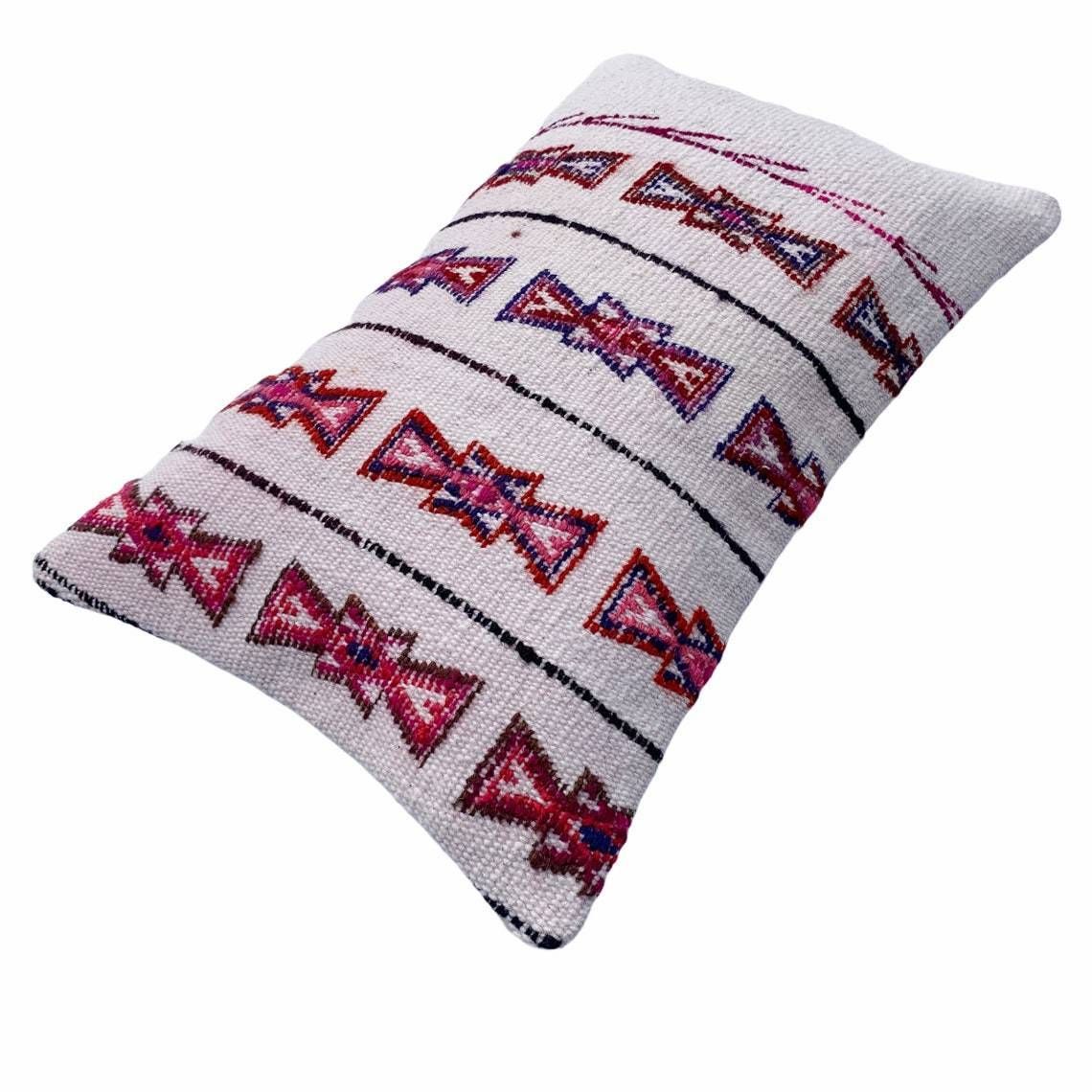 Vintage Turkish Kilim Cushion Cover, 30 X 50 Cm photo buy