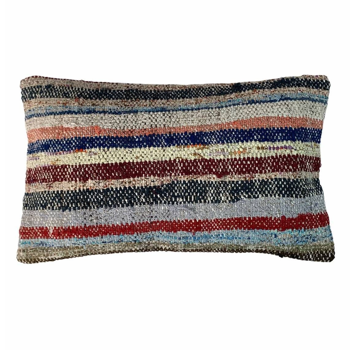 photo for sale Vintage Turkish Kilim Cushion Cover, 30 X 50 Cm