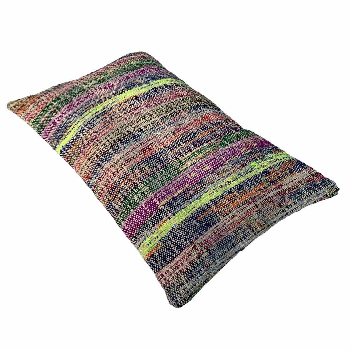 Vintage Turkish Kilim Cushion Cover, 30 X 50 Cm photo furniture