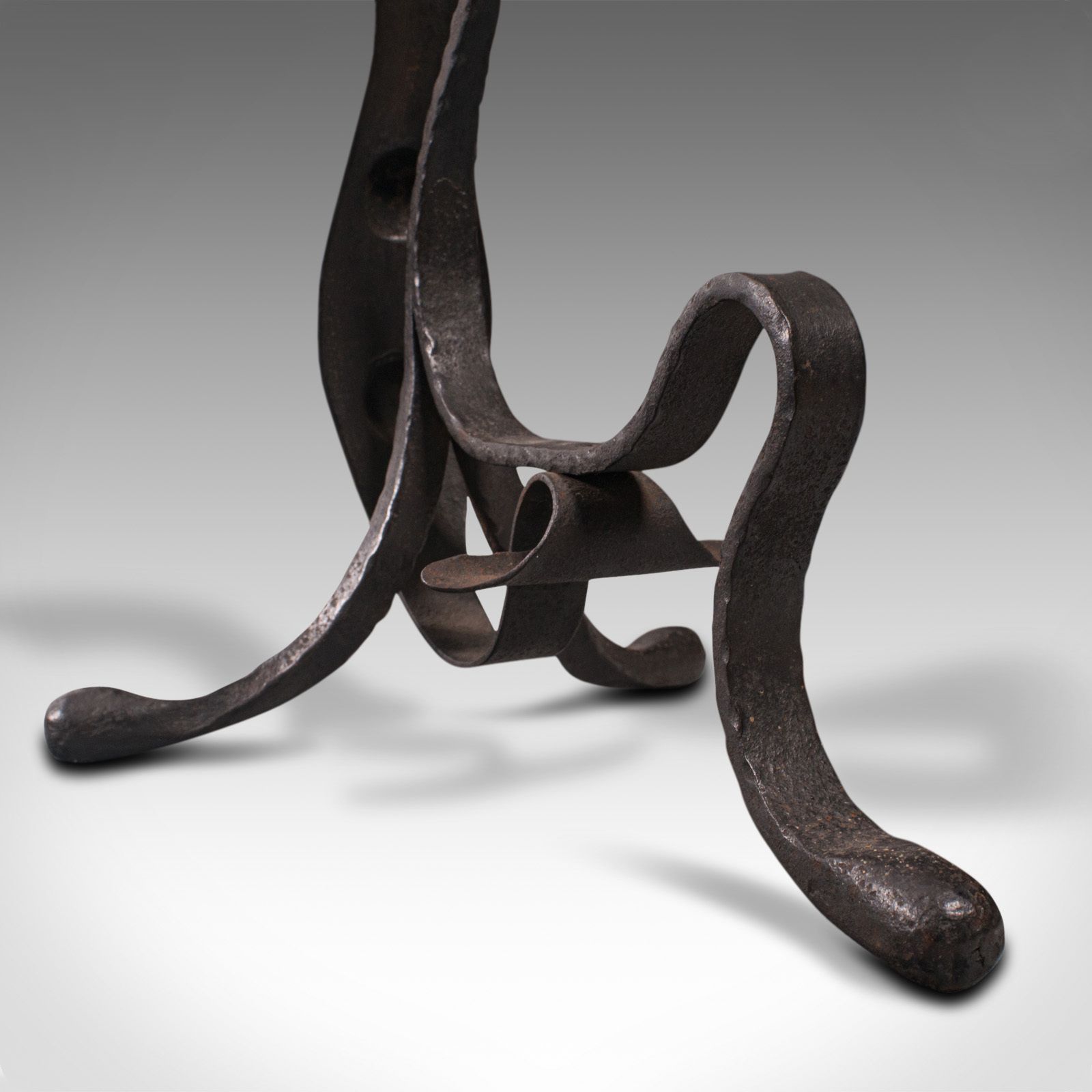 photo for sale Pair Of Antique Fireside Tool Rests, English, Fire Dog