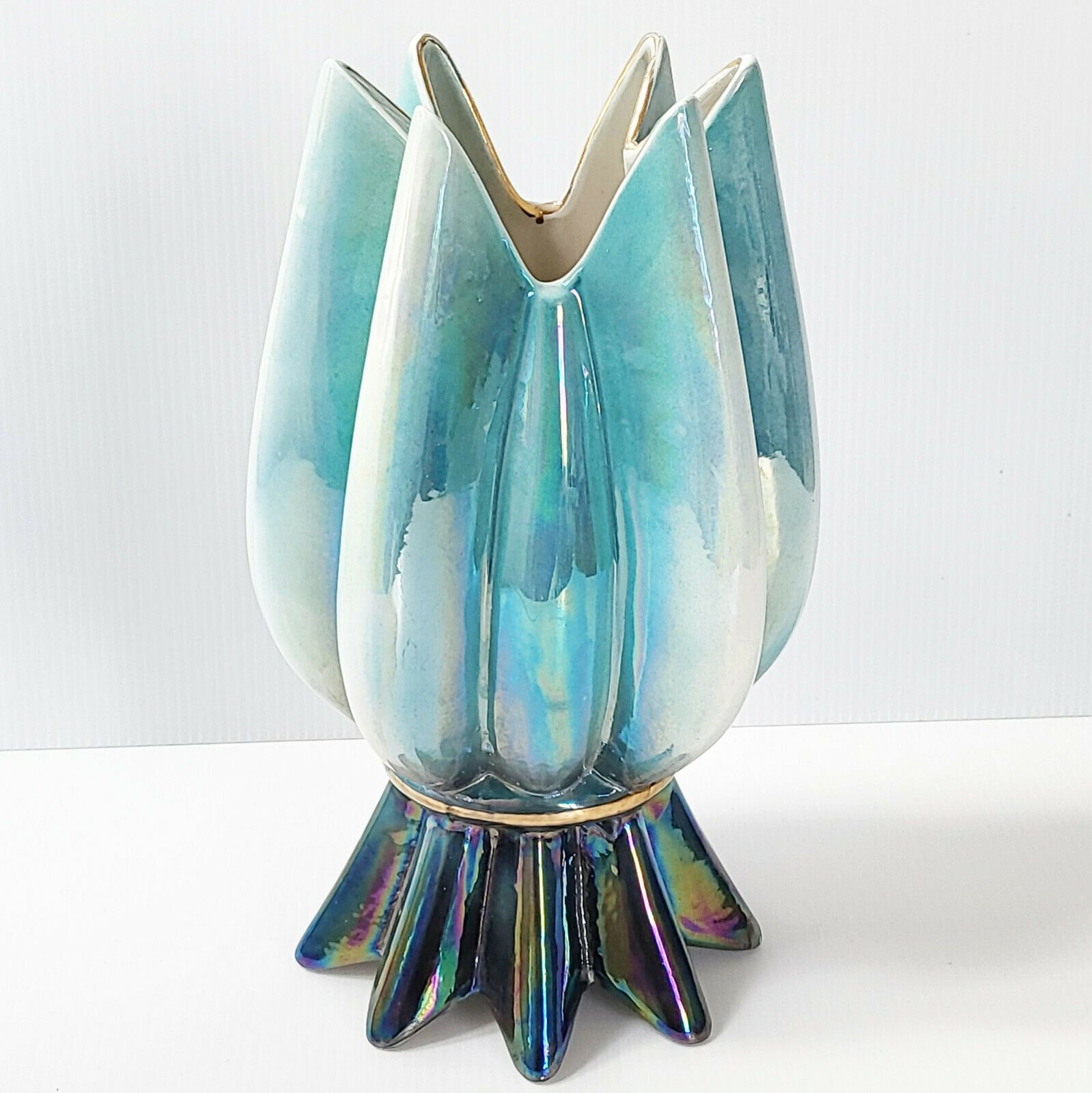 Superb Vintage Italian Vase 1960 Pearl Ceramic 60s 1960s 60s photo furniture