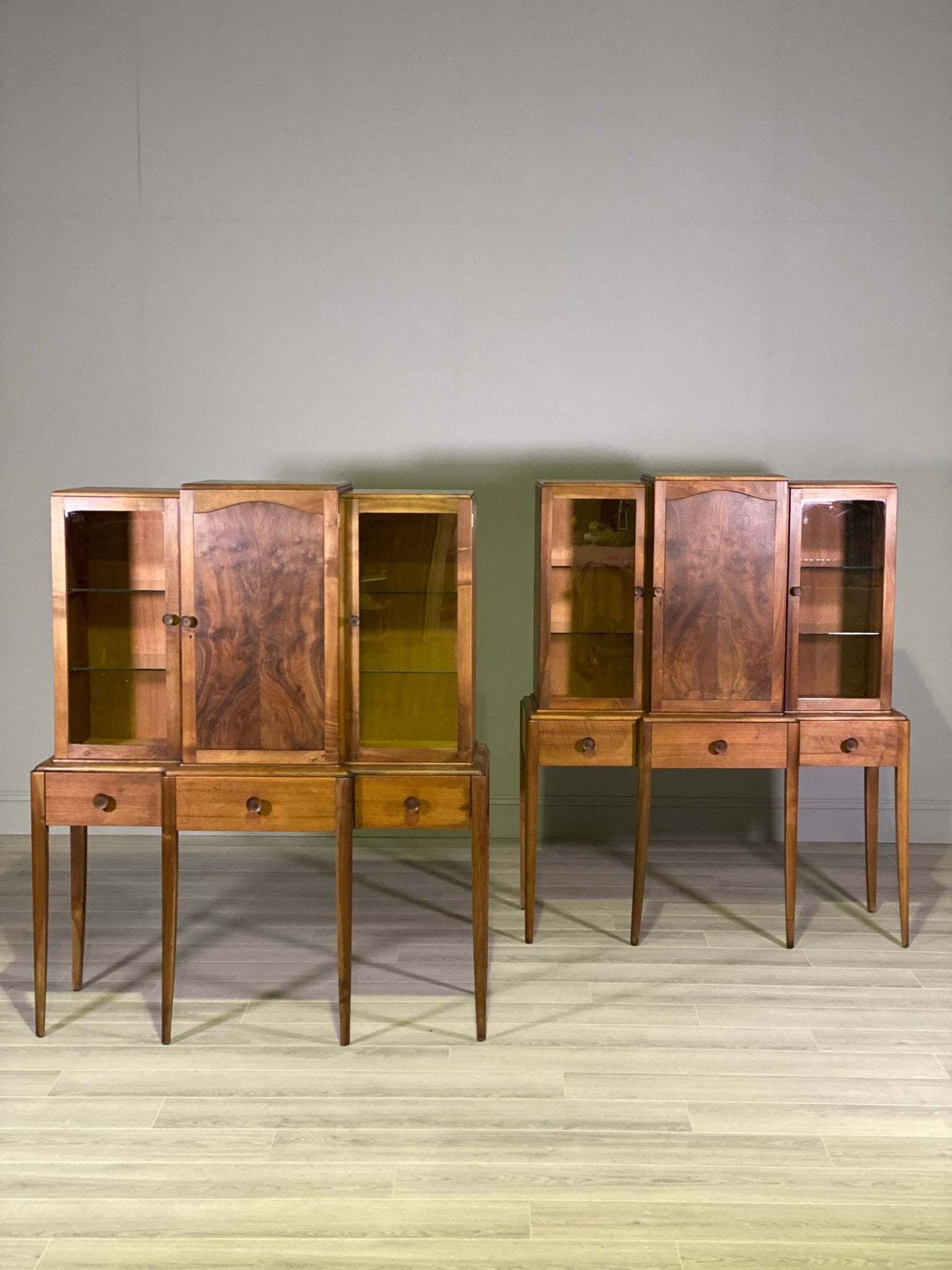 A Pair Of Walnut Cabinets By Arthur Reynolds Of Ludlow photo 1750.0